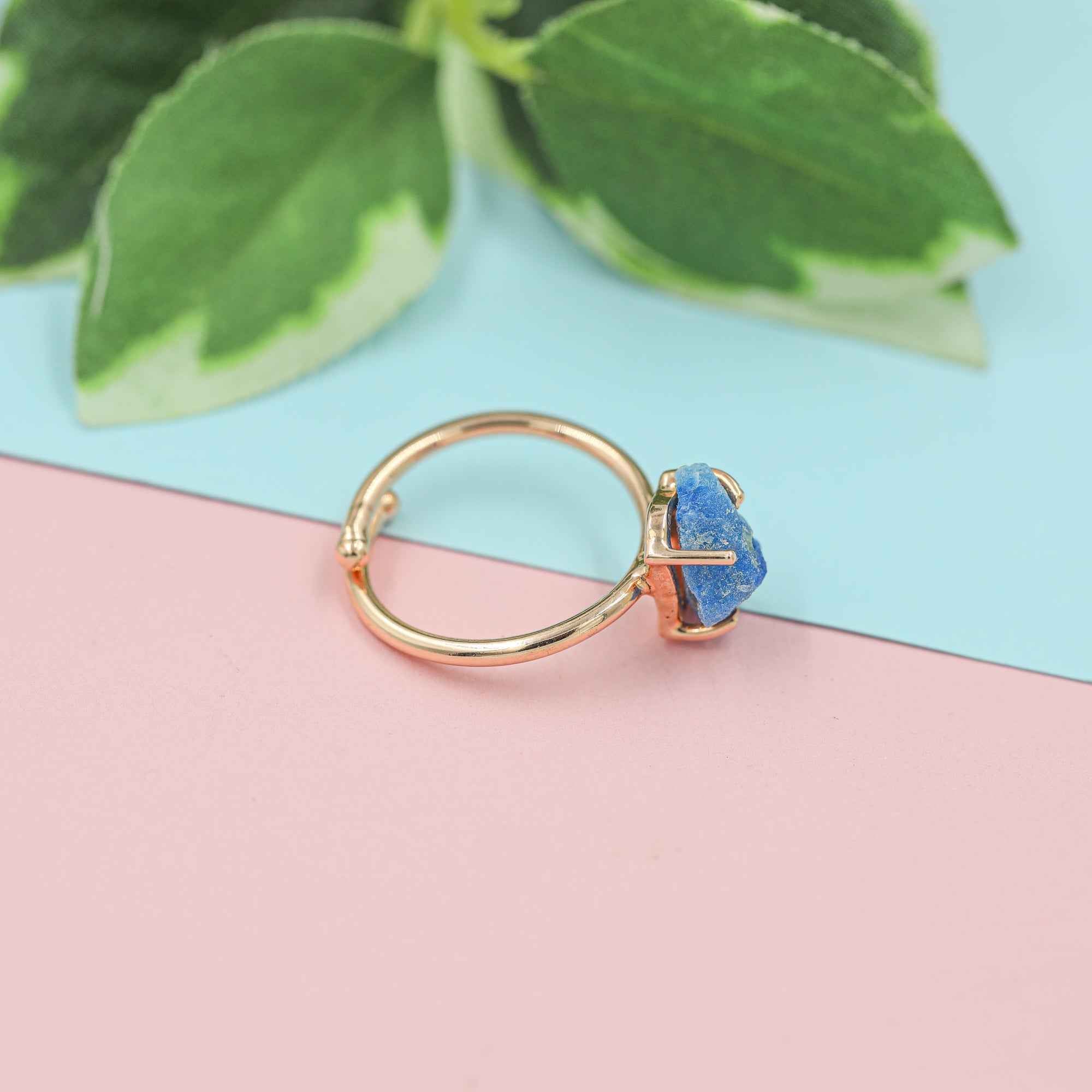 Afghanite Ring in 925 Sterling Silver Natural Color Change Rough Stone Adjustable Handmade Jewelry