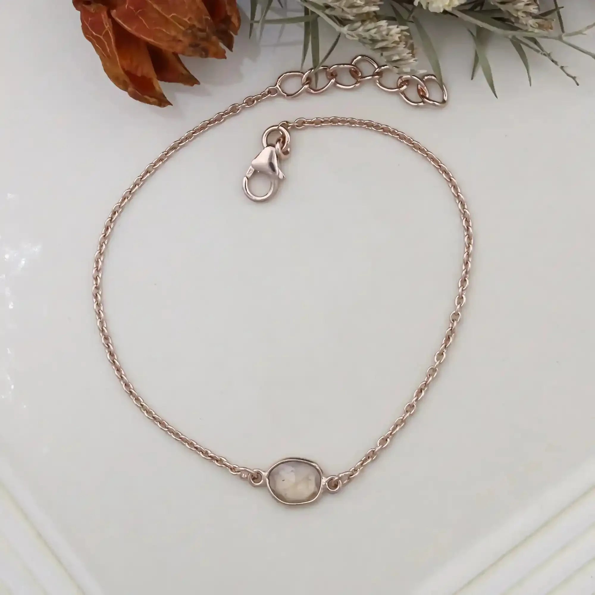 Brown Zircon Bracelet – Rose Cut Gemstone Bracelets
