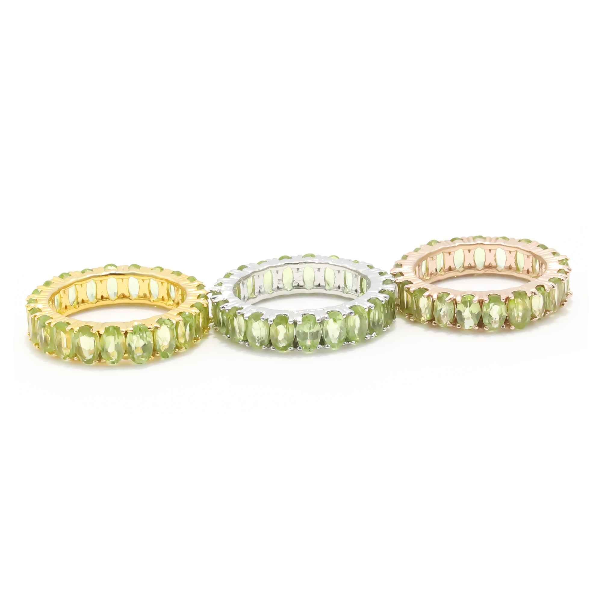 Natural Peridot 3x5mm Oval Cut Ring 925 Sterling Silver Handmade Solitaire Ring