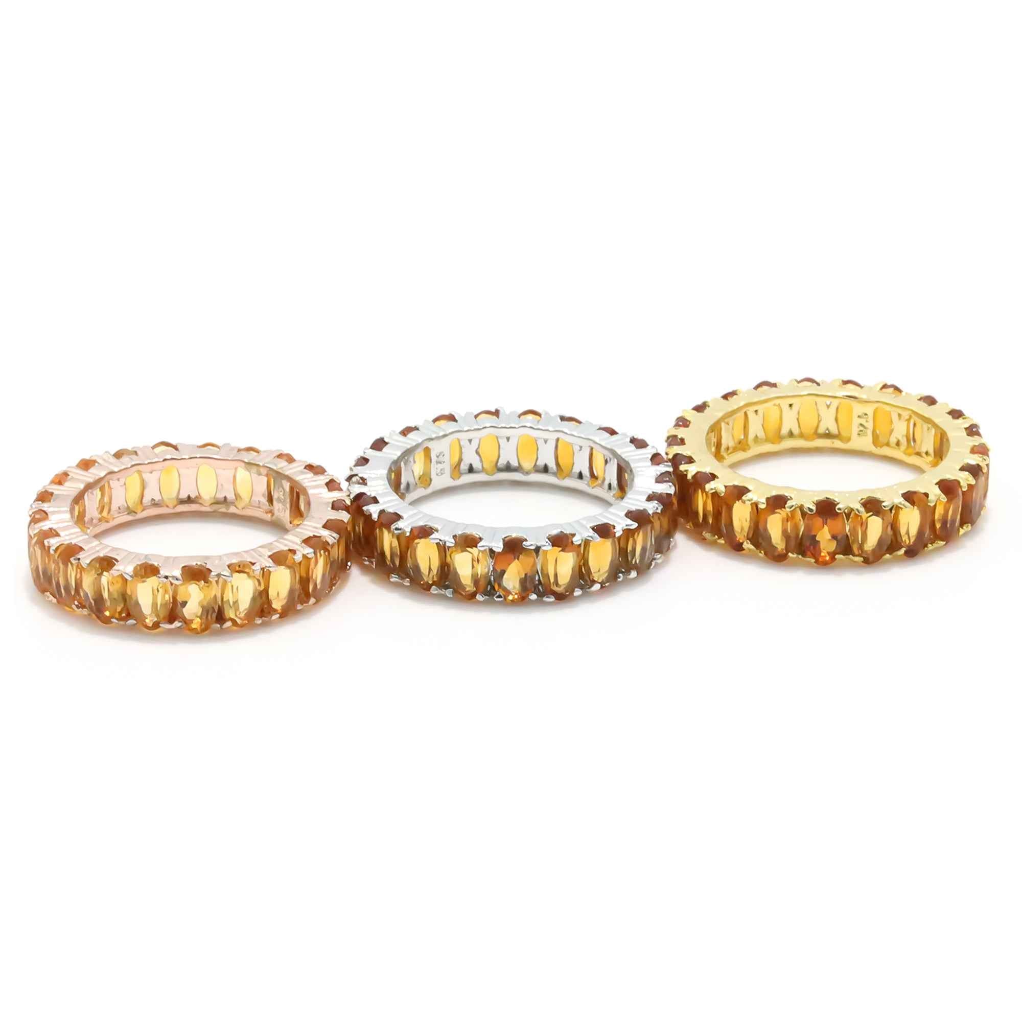 Natural Citrine 3x5mm Oval Cut Ring 925 Sterling Silver Handmade Solitaire Ring