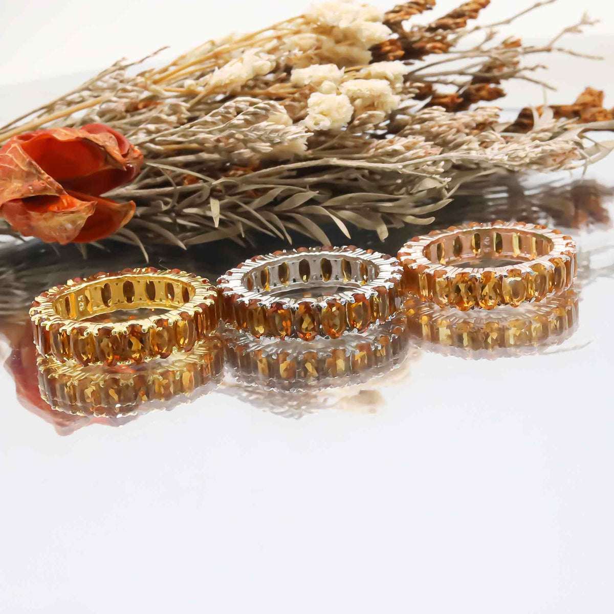 Natural Citrine 3x5mm Oval Cut Ring 925 Sterling Silver Handmade Solitaire Ring