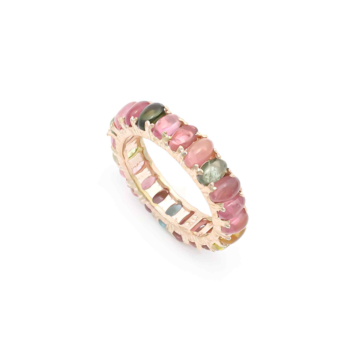 Natural Tourmaline 3x5mm Oval Cut Ring 925 Sterling Silver Handmade Solitaire Ring