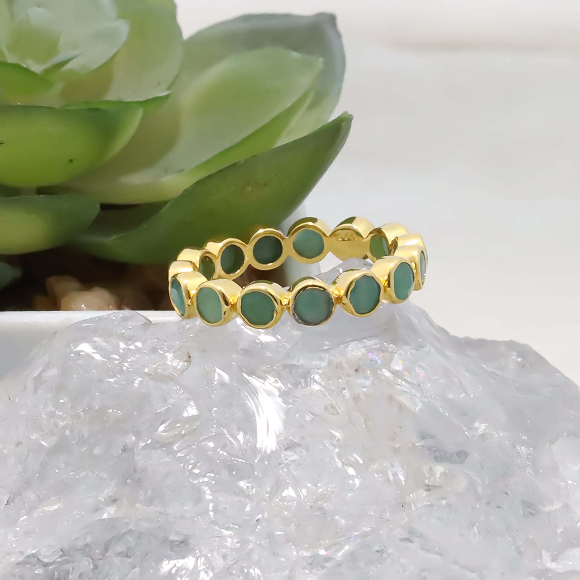 Natural Emerald 3mm Round Cut Ring 925 Sterling Silver Handmade Solitaire Ring