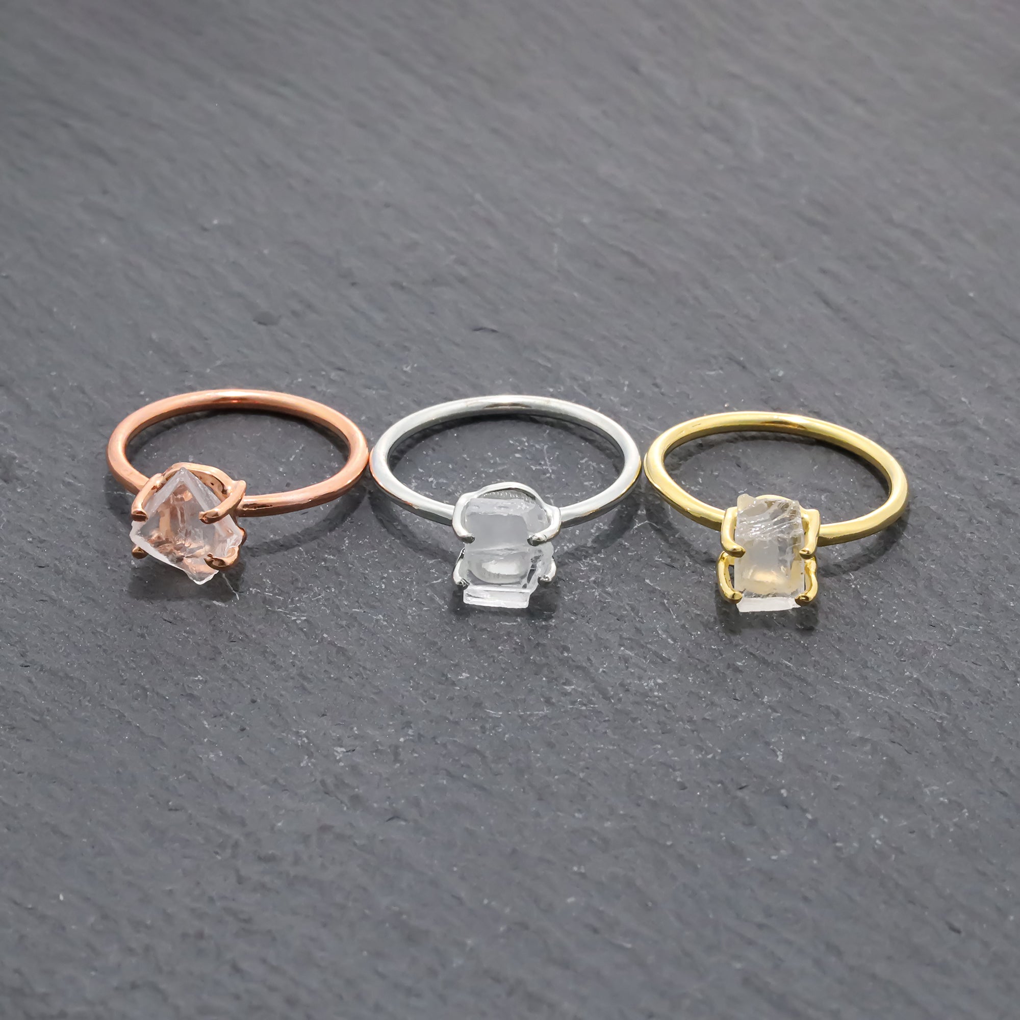 Raw Petalite Ring in 925 Sterling Silver Rough Gemstone Ring Handmade Jewelry Gift for Her