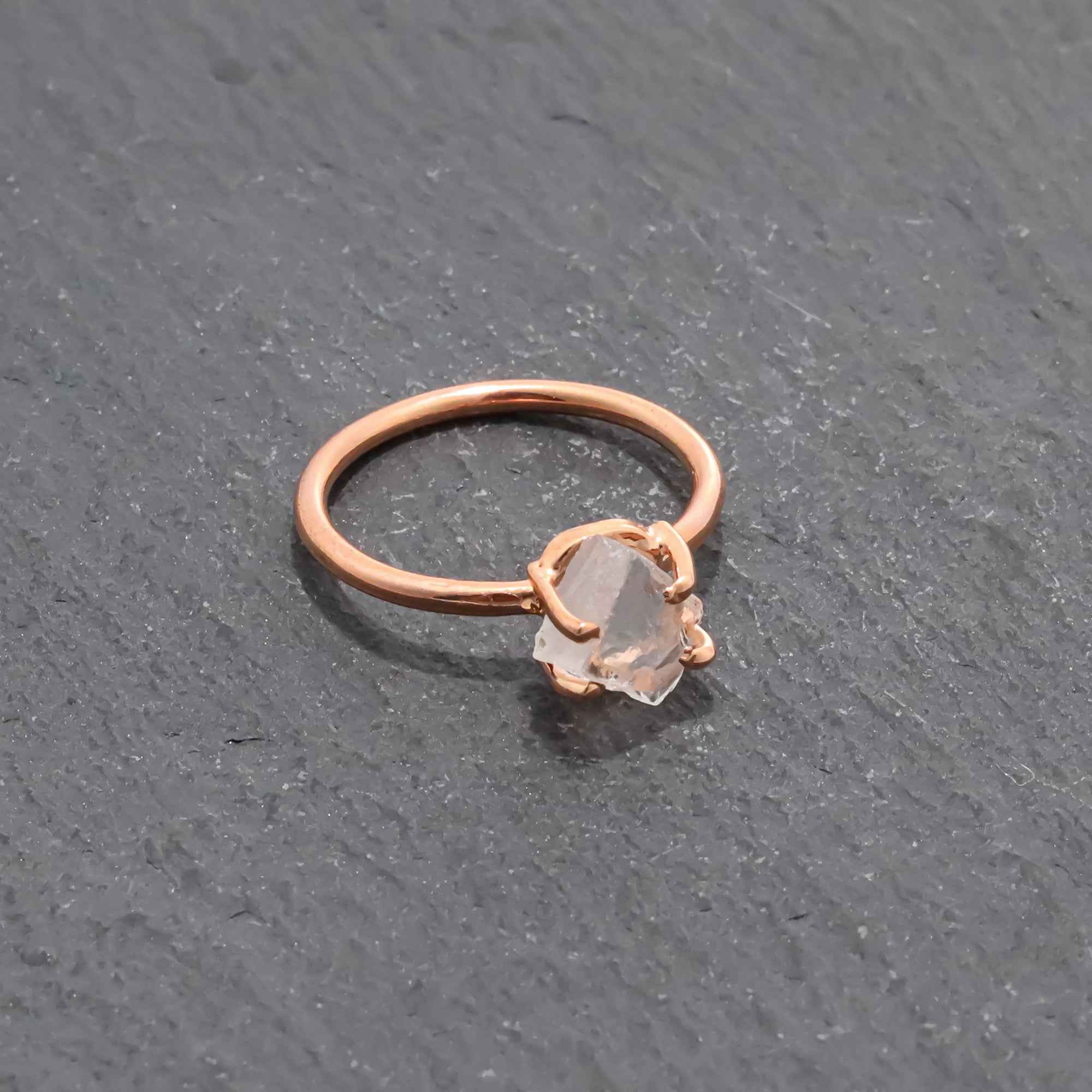 Raw Petalite Ring in 925 Sterling Silver Rough Gemstone Ring Handmade Jewelry Gift for Her