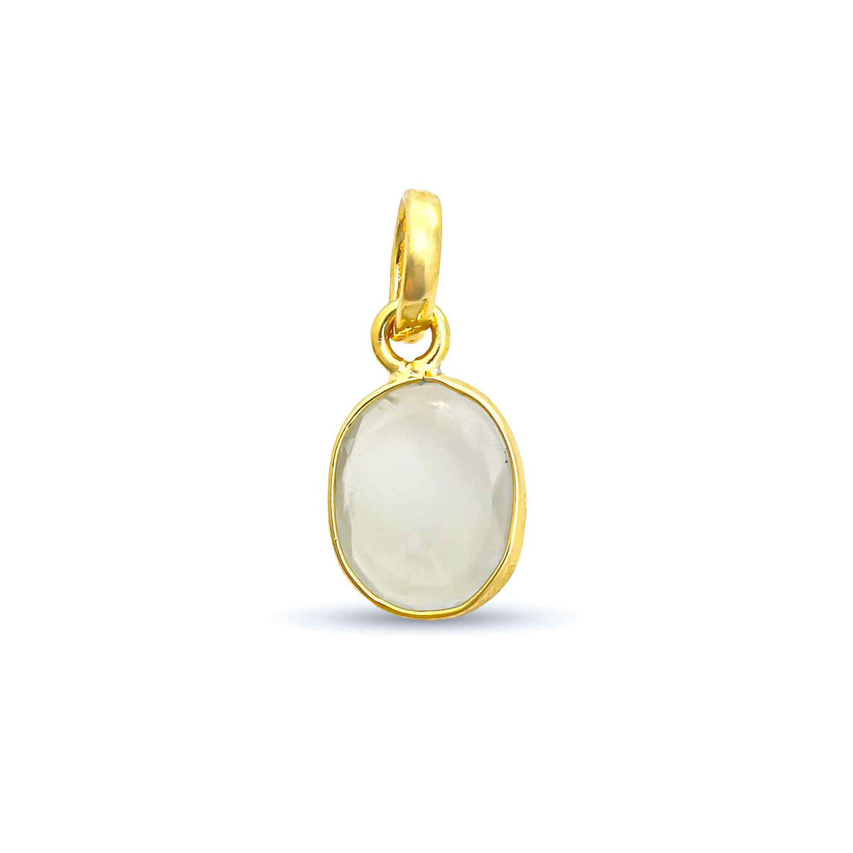 Ceylon Moonstone Rose Cut Pendant Medium Natural Moonstone Pendant 925 Sterling Silver Handmade Jewelry Gift