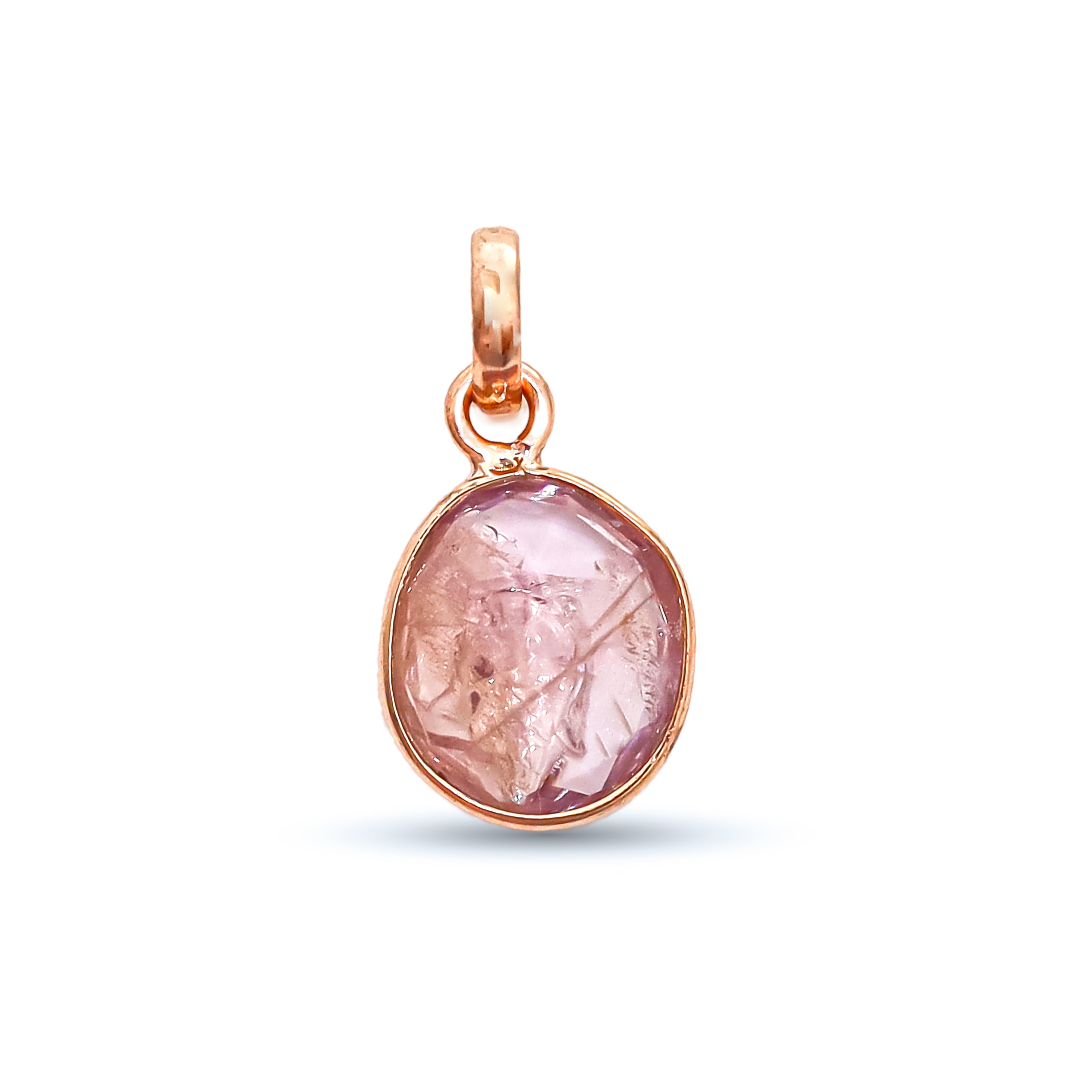 Multi Spinel Rose Cut Pendant Small Natural Spinel Gemstone Pendant 925 Sterling Silver Handmade Jewelry Gift
