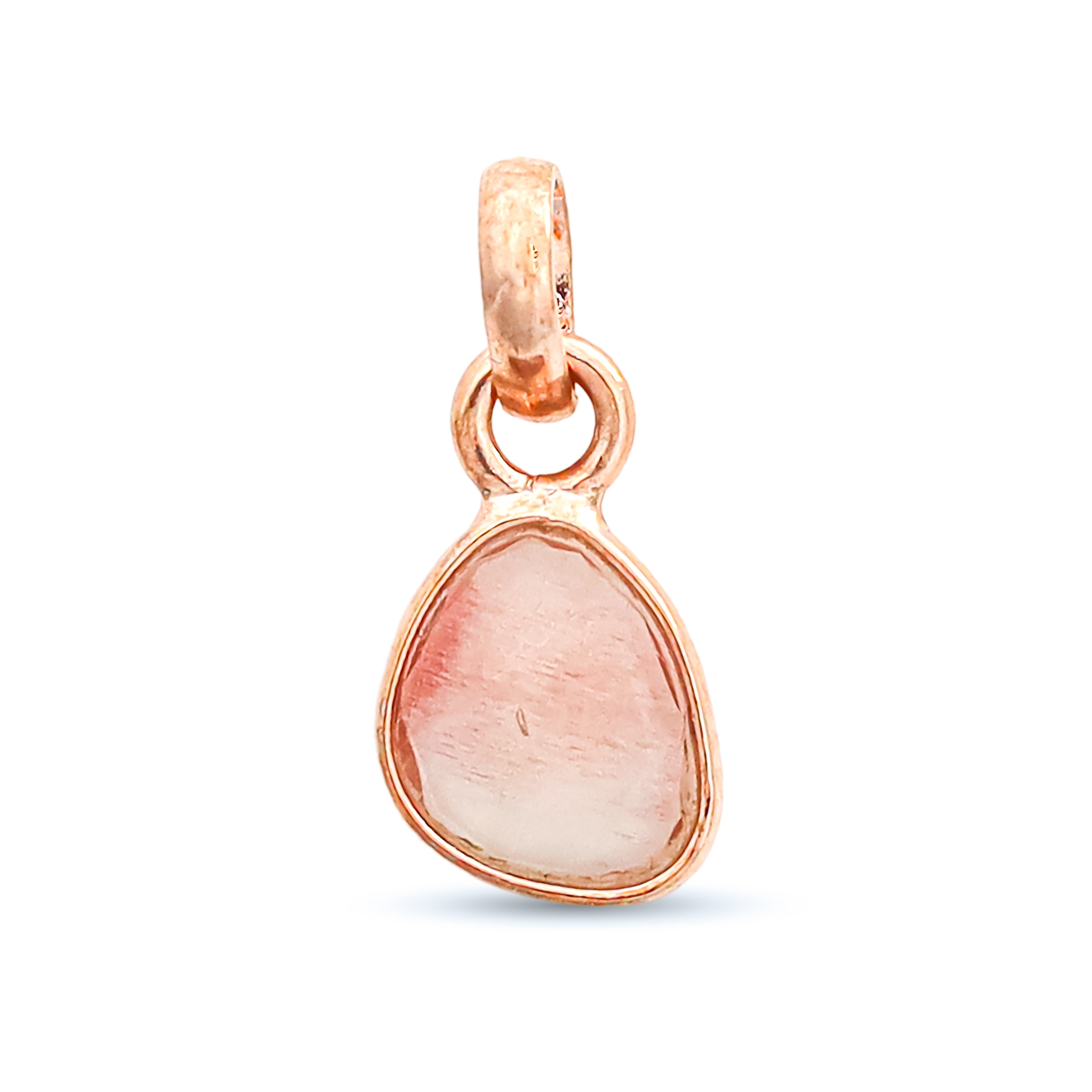 Oregon Sunstone Rose Cut Pendant Medium Natural Sunstone Pendant 925 Sterling Silver Handmade Jewelry Gift