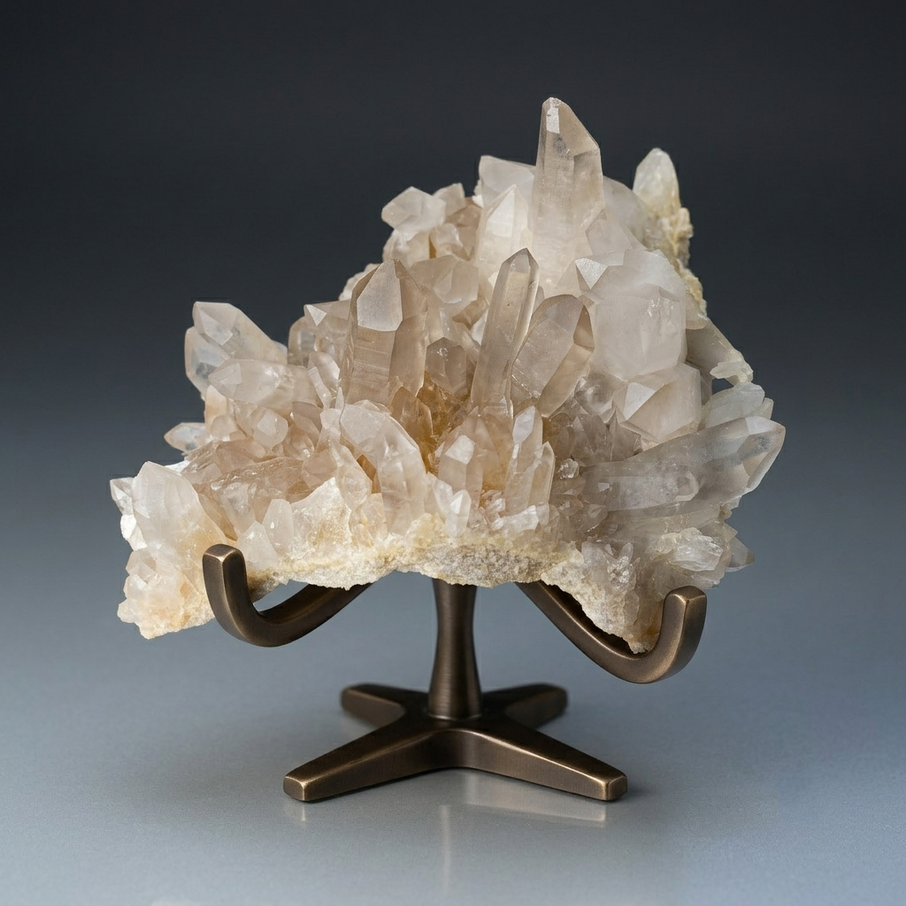 Himalayan Yellow Quartz Cluster: Golden Healer Crystal, Home Decor