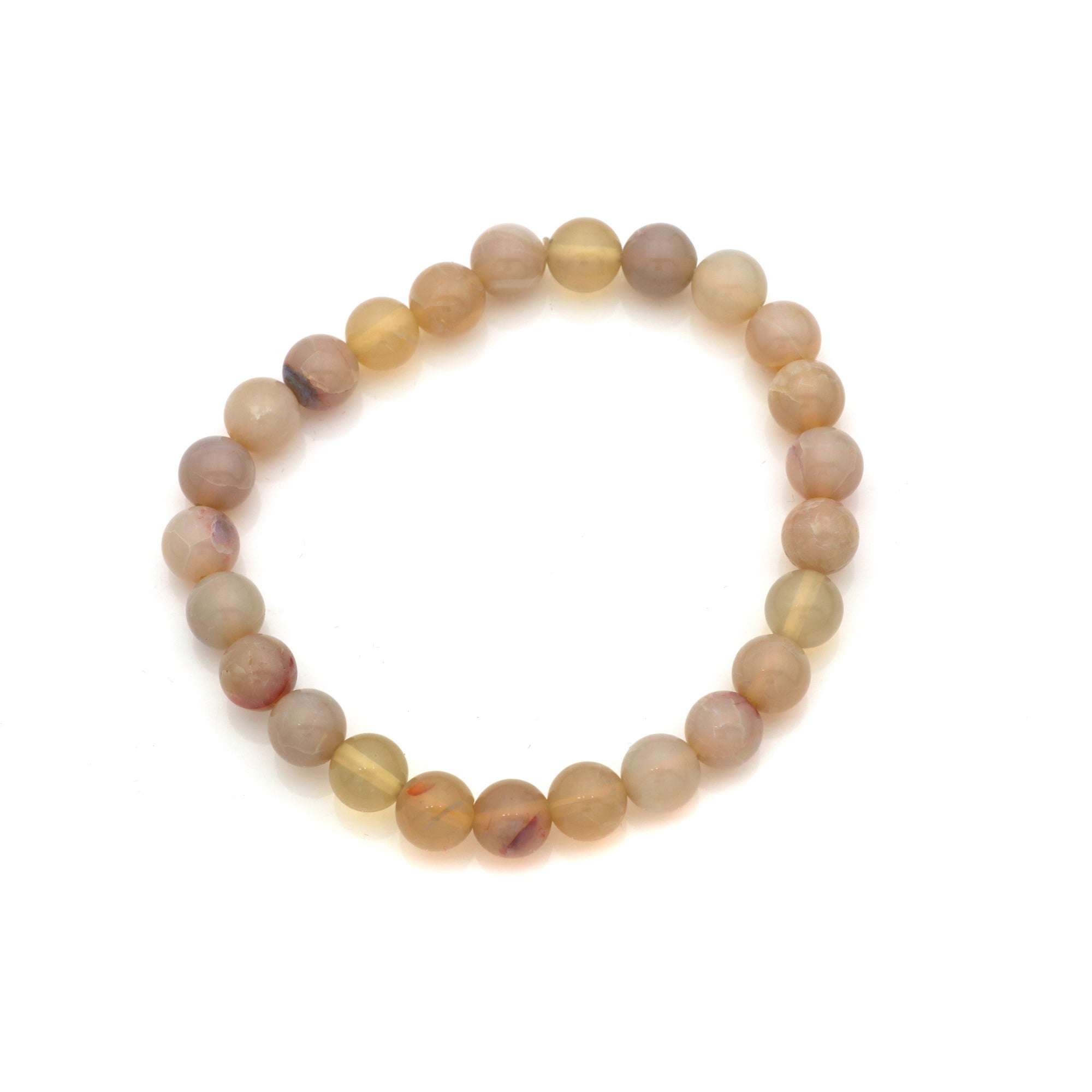 Australian Opal Layering Bracelet Round Polished Gemstone Beads 69 Ct