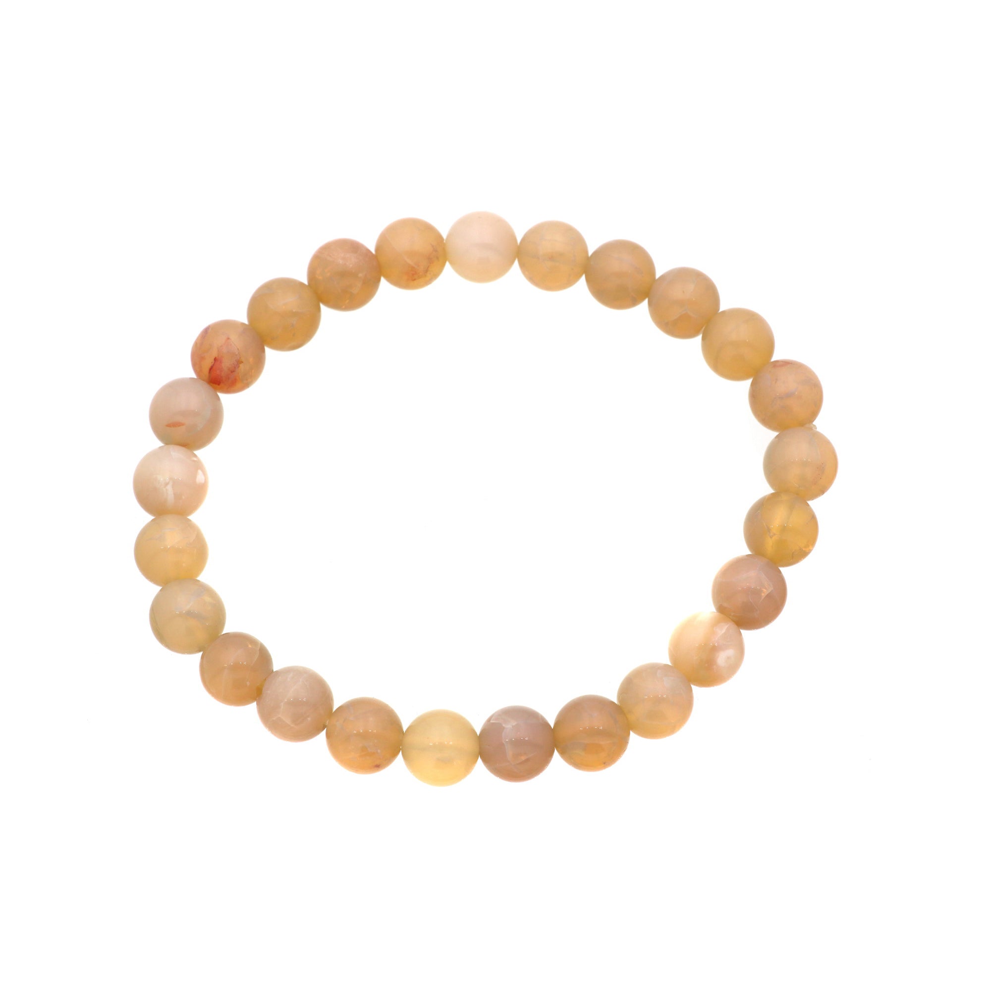 Australian Opal Classic Bracelet Polished Round Gemstone Beads Handmade 68 Ct