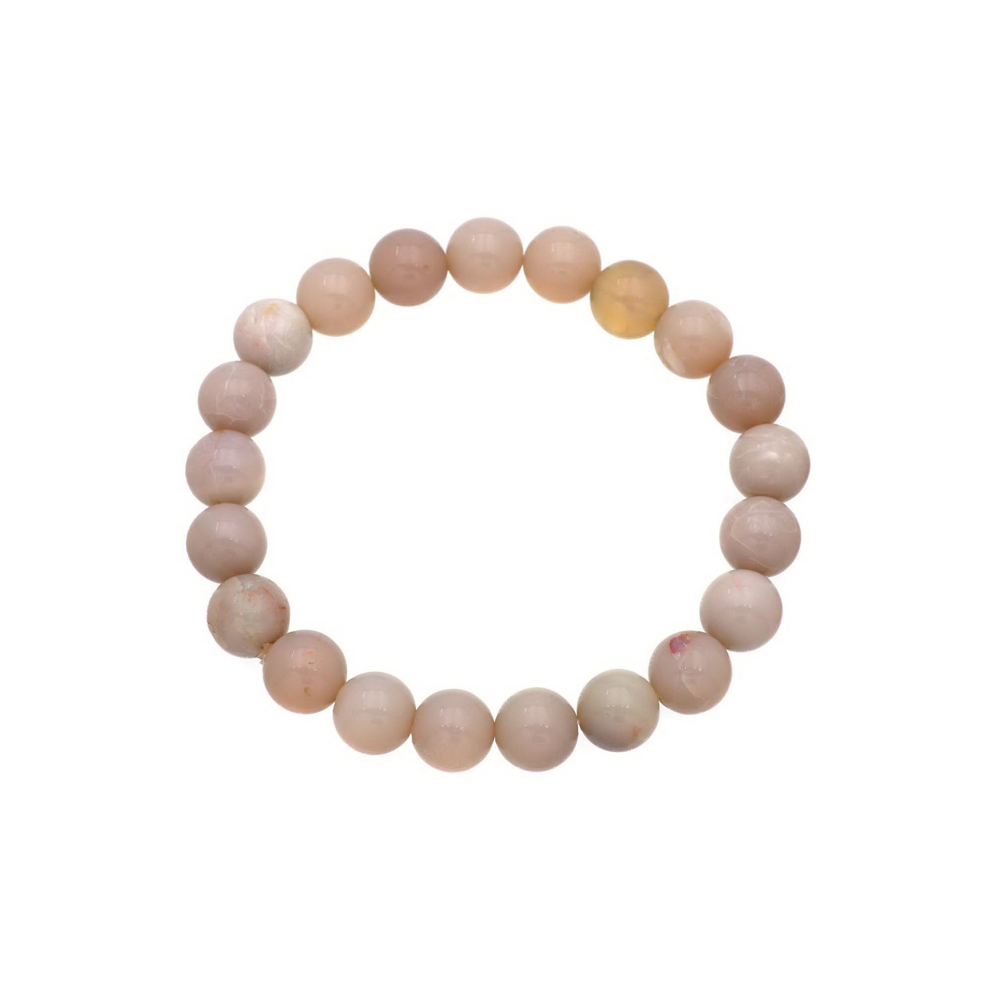 Australian Opal Bracelet 9.7–9.9mm Round 107 Ct Natural Handmade Jewelry