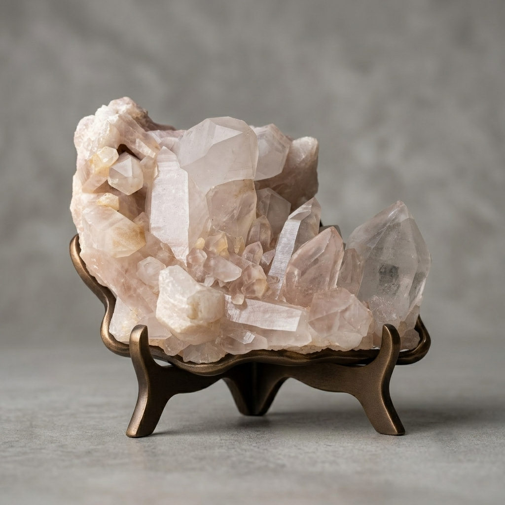 White Rare Himalayan Quartz Crystal Cluster Healing Energy Natural Display Stone