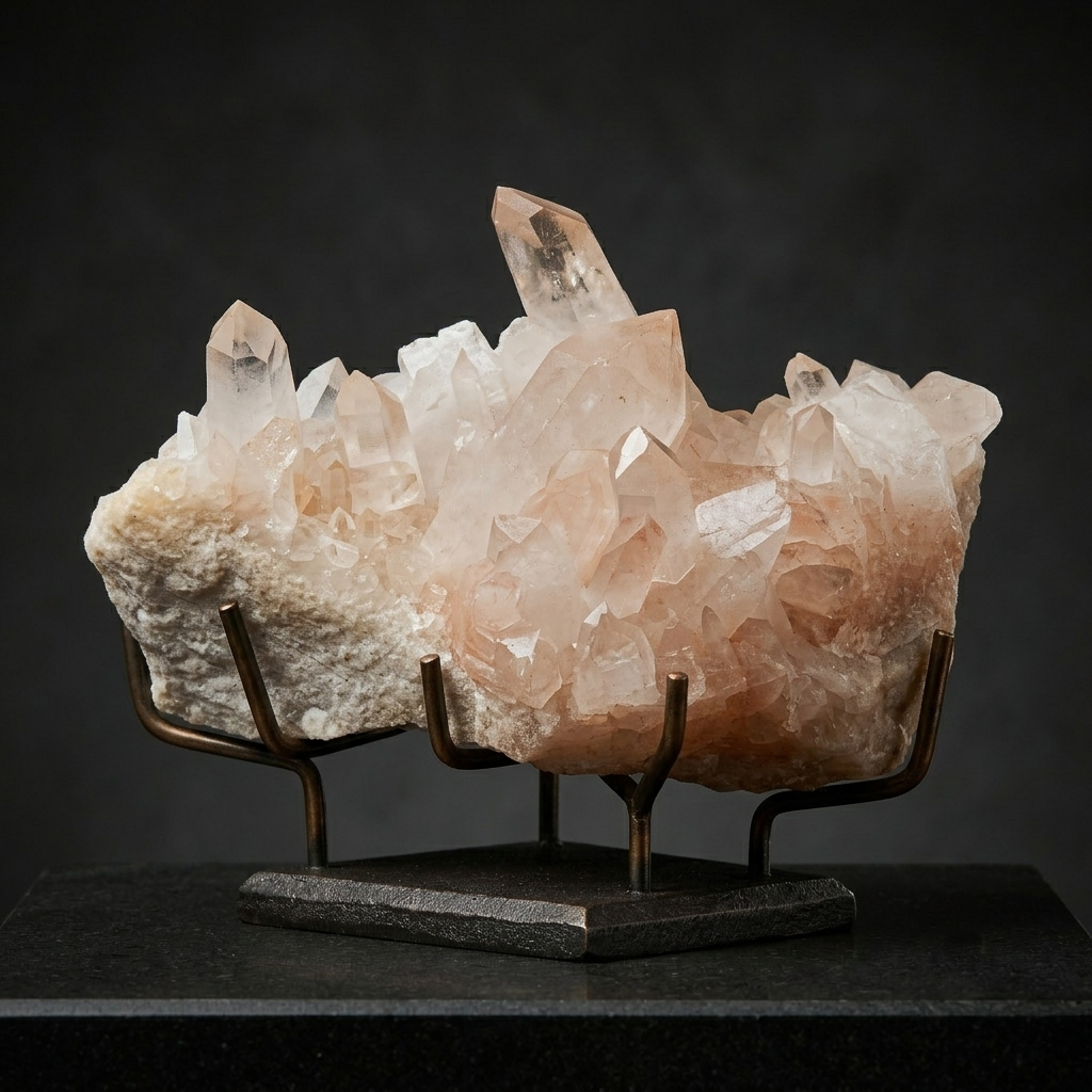 White Samadhi Quartz Crystal Cluster Gift Himalayan Healing Display Stone