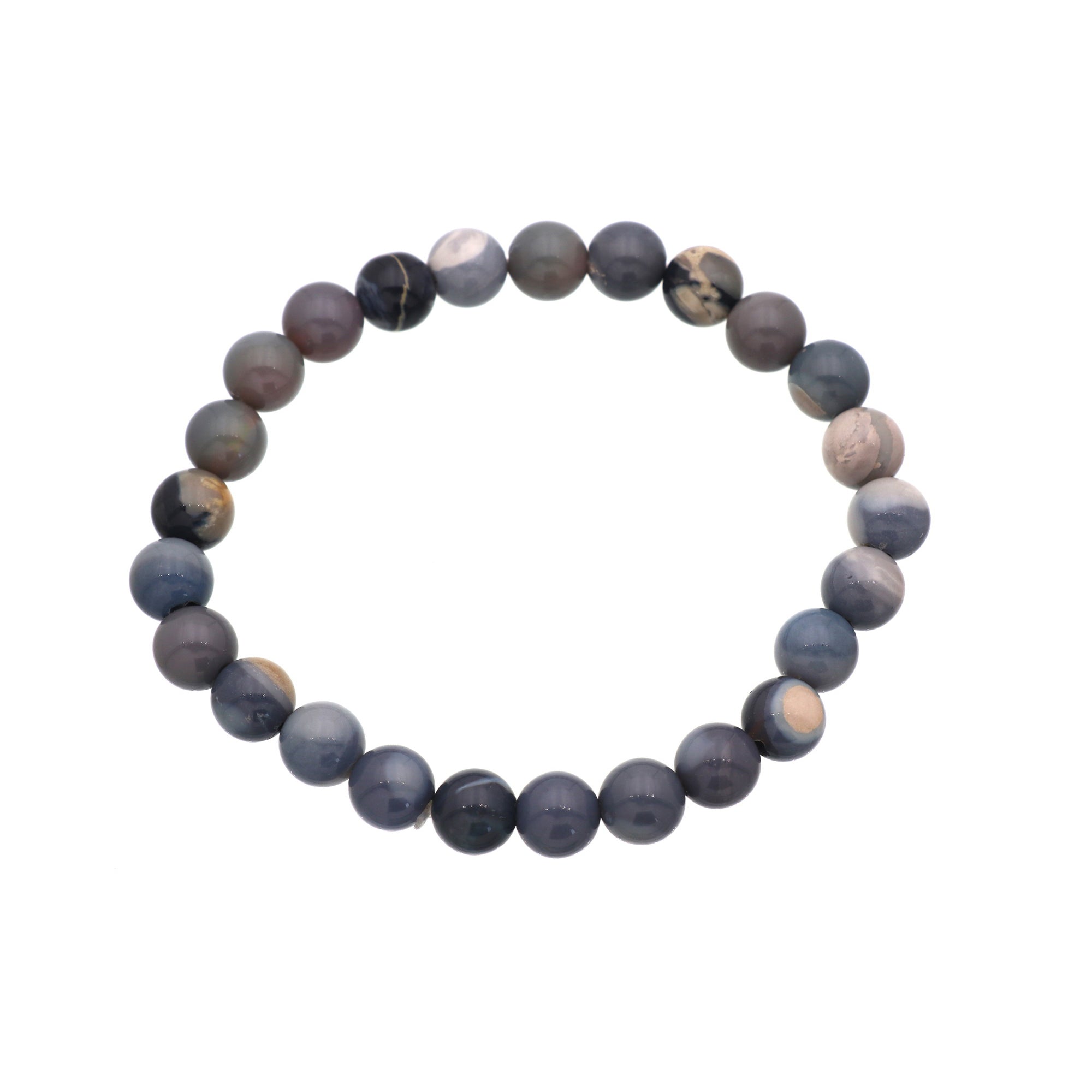 Australian Opal Round Bead Bracelet 8mm Natural Gemstone 71 Ct Handmade Jewelry