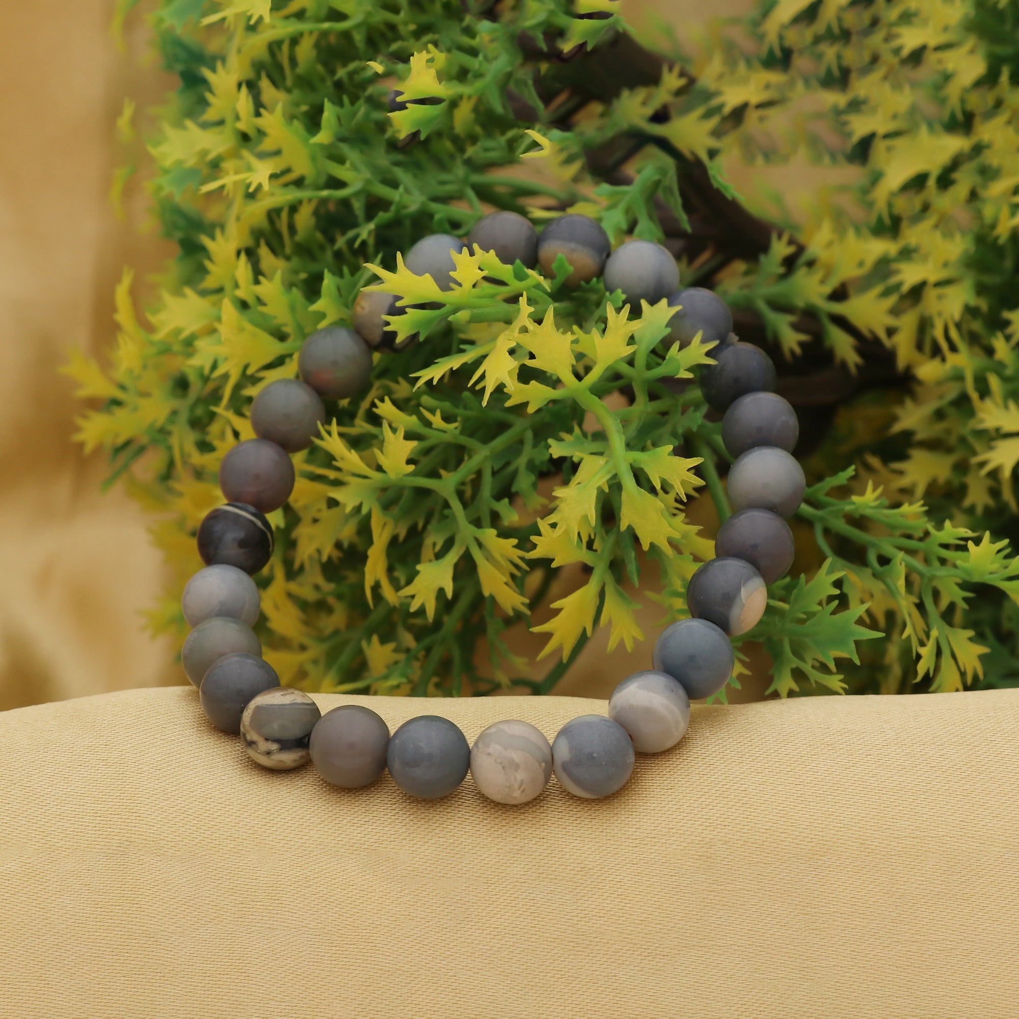 Australian Opal Round Bead Bracelet 8mm Natural Gemstone 71 Ct Handmade Jewelry