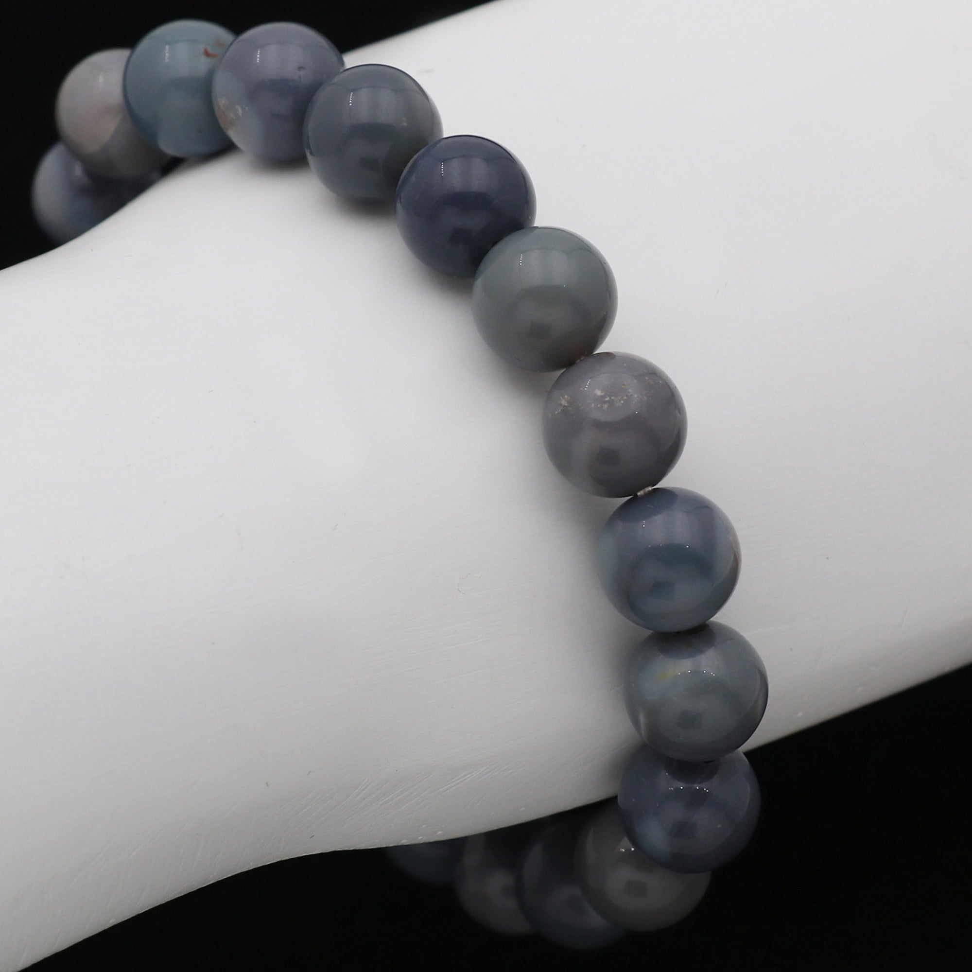 Australian Opal Bead Bracelet 9.5–9.8mm Round Natural Handmade 102 Ct