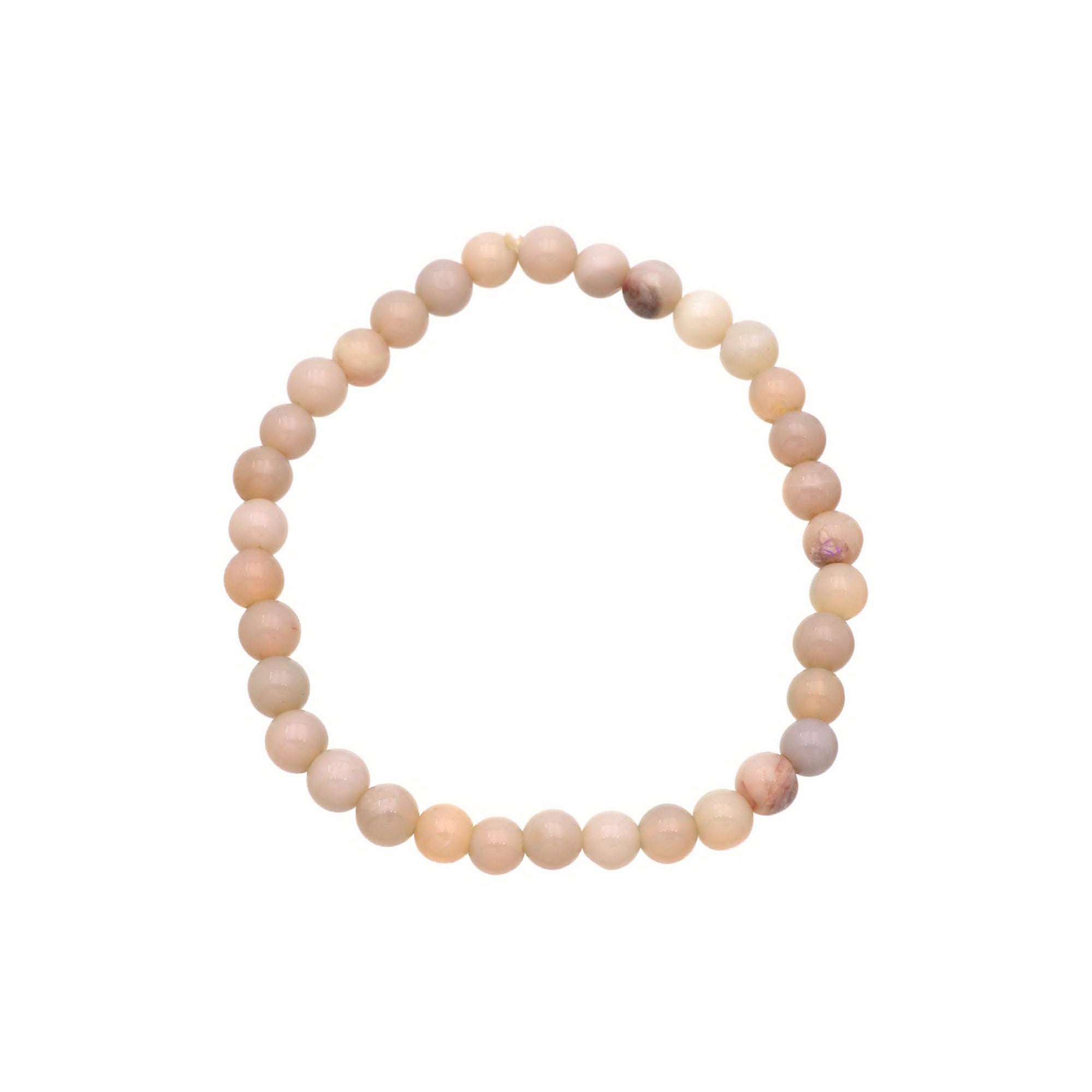 Australian Opal Bracelet 5.2–6.2mm Round Beads Natural 37 Ct Jewelry