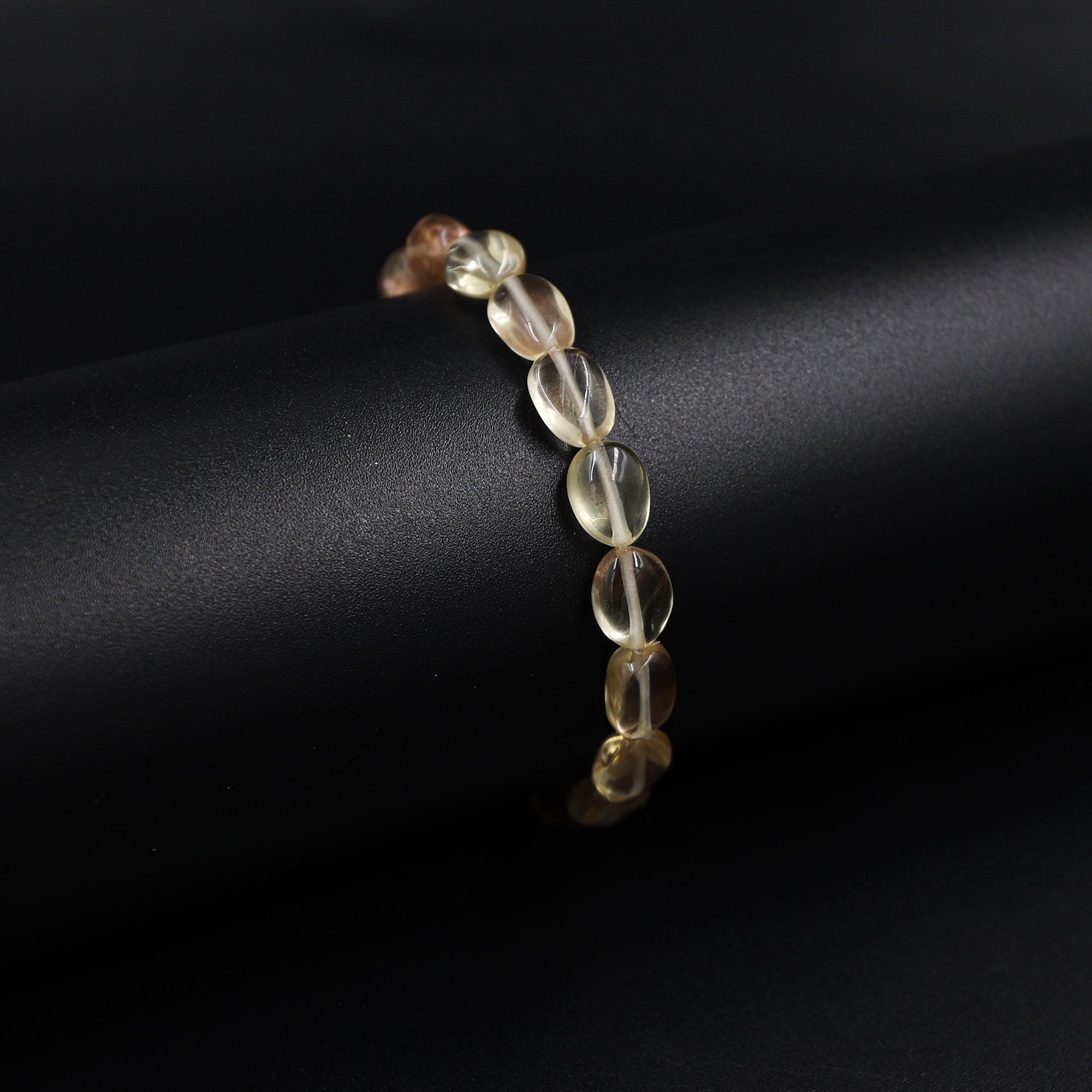Natural Oregon Sunstone Bracelet Oval Nugget Plain Gemstone Beads Handmade 72 Ct