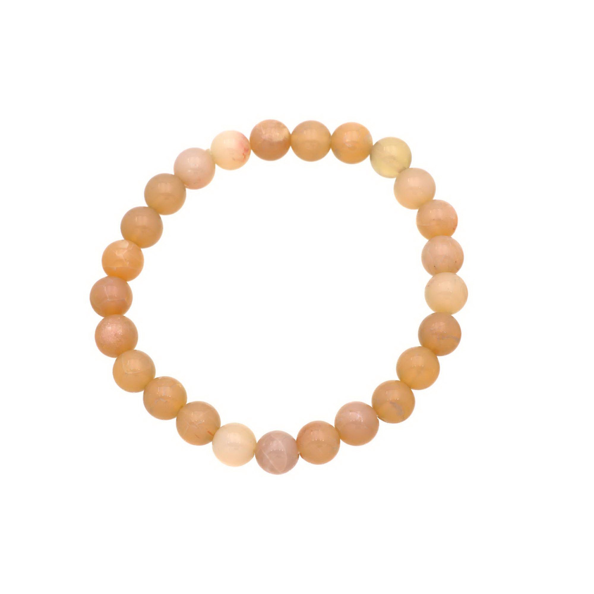 Australian Opal Round Bead Bracelet 69 Ct Natural 8mm Handmade Gemstone Jewelry