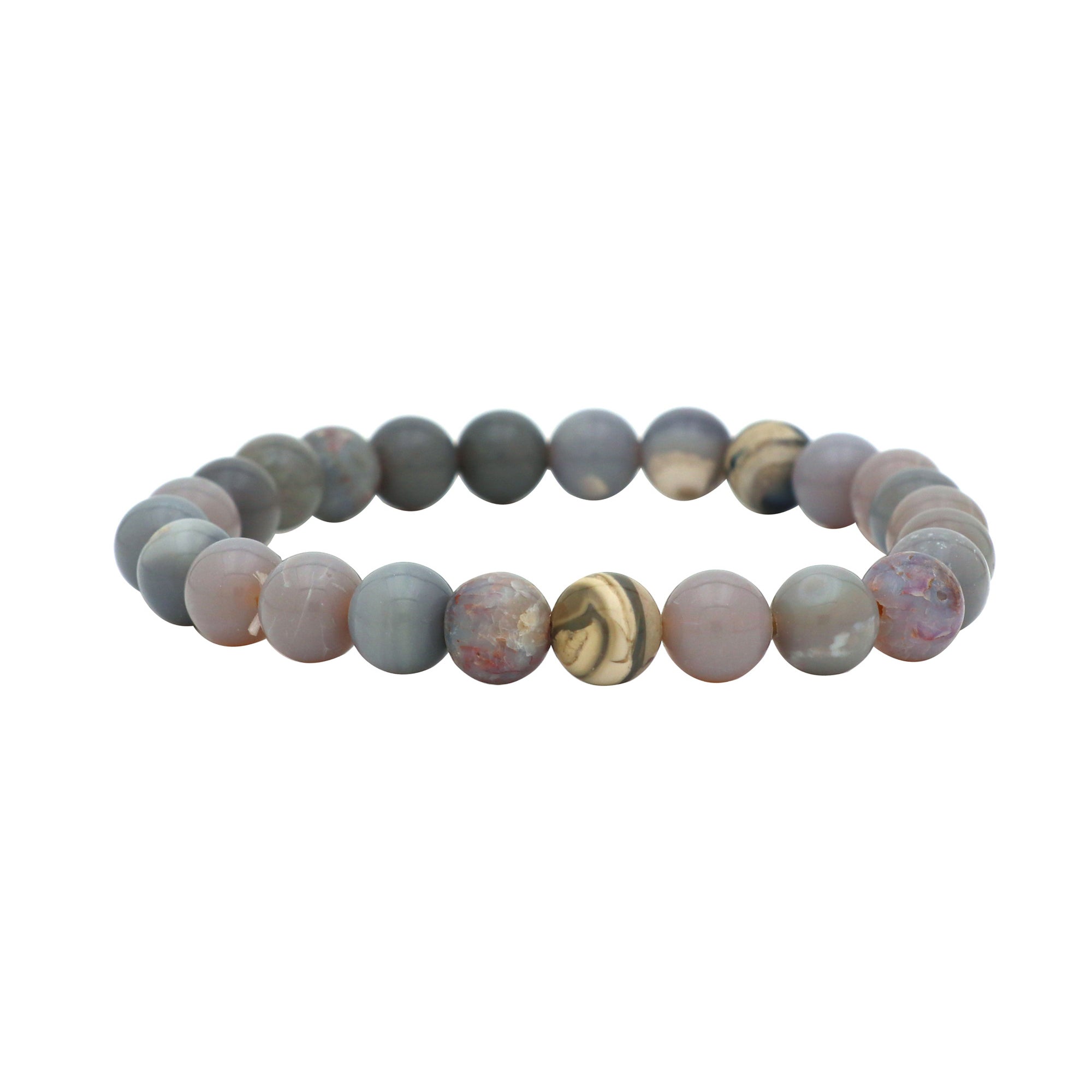 Handmade Australian Opal Bracelet Round Beaded October Birthstone Jewelry 70 Ct