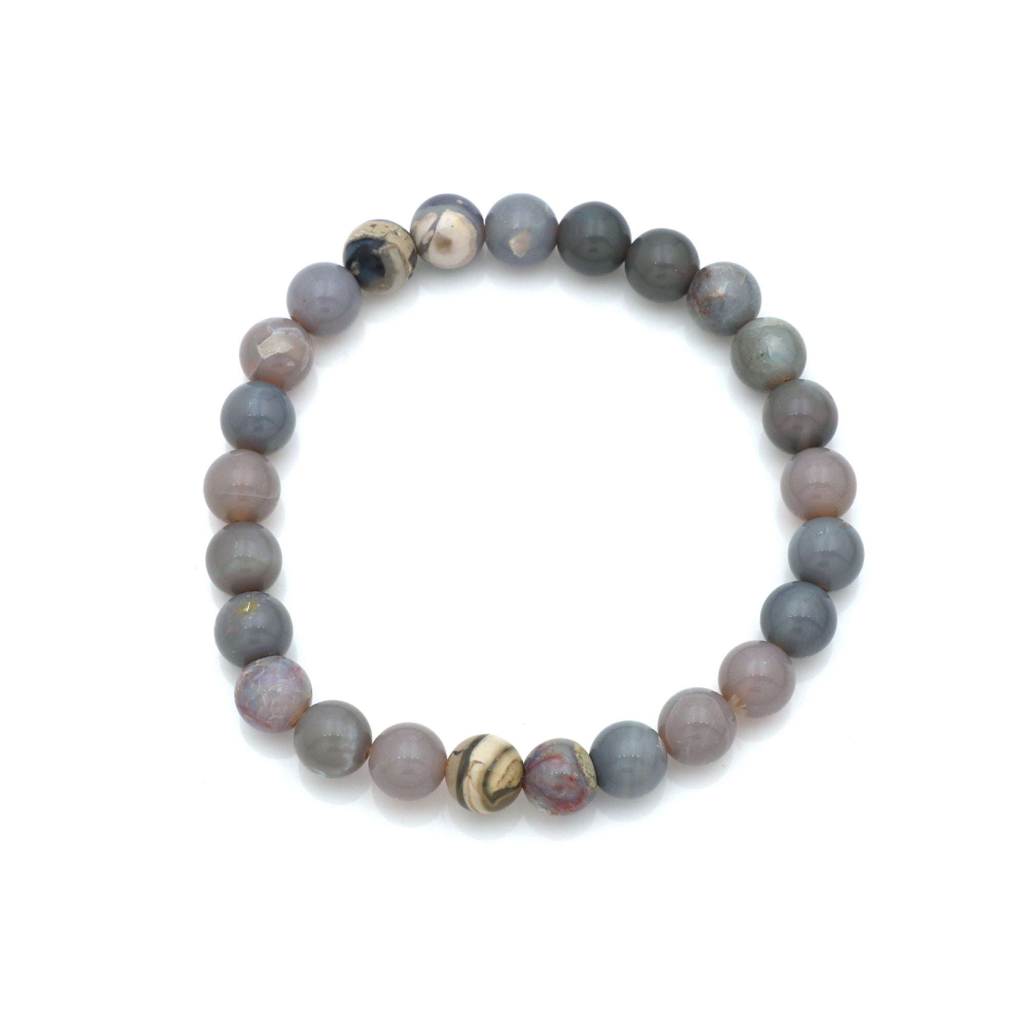 Handmade Australian Opal Bracelet Round Beaded October Birthstone Jewelry 70 Ct