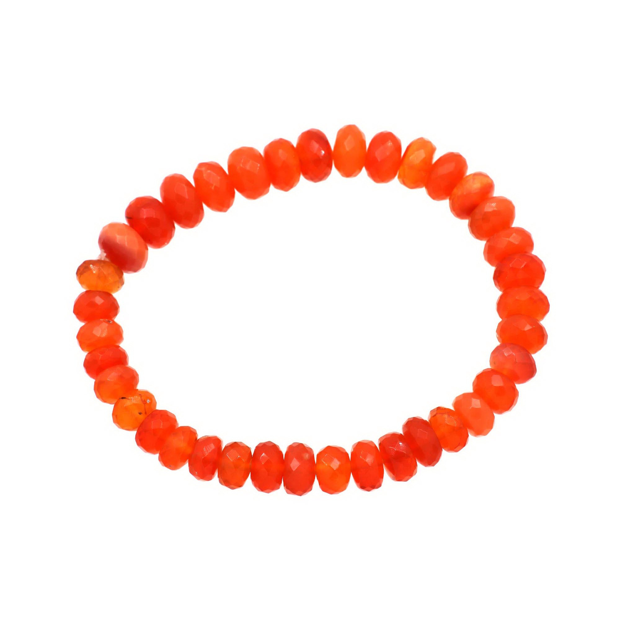 Natural Mexican Opal Bracelet Rondelle Faceted Gemstone Beads Handmade 79 Ct
