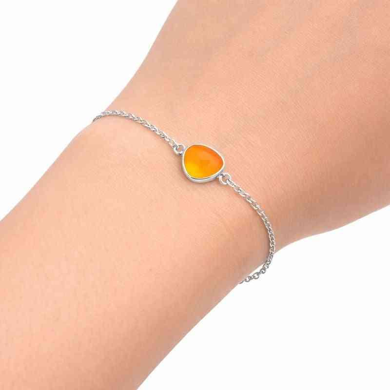 Fiery Mexican Opal Bracelet in Solid 925 Sterling Silver Himalayan Quartz