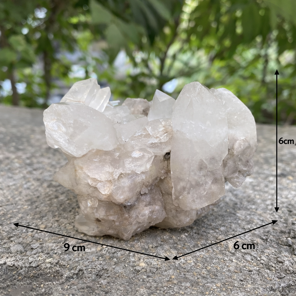 Natural Himalayan White Quartz Cluster 420g Healing Crystal