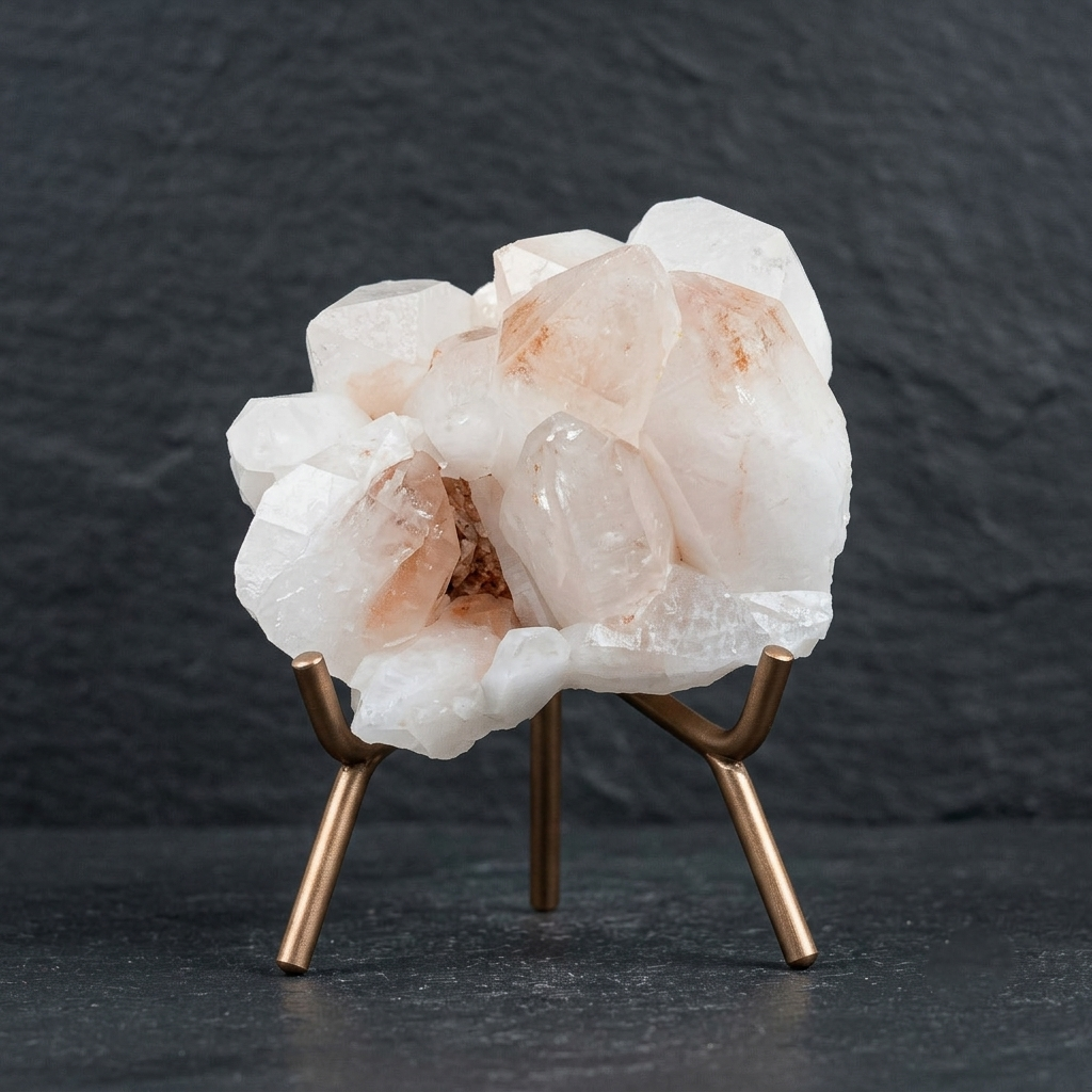 White Himalayan Samadhi Quartz Crystal Cluster Raw Healing Collector Mineral Piece