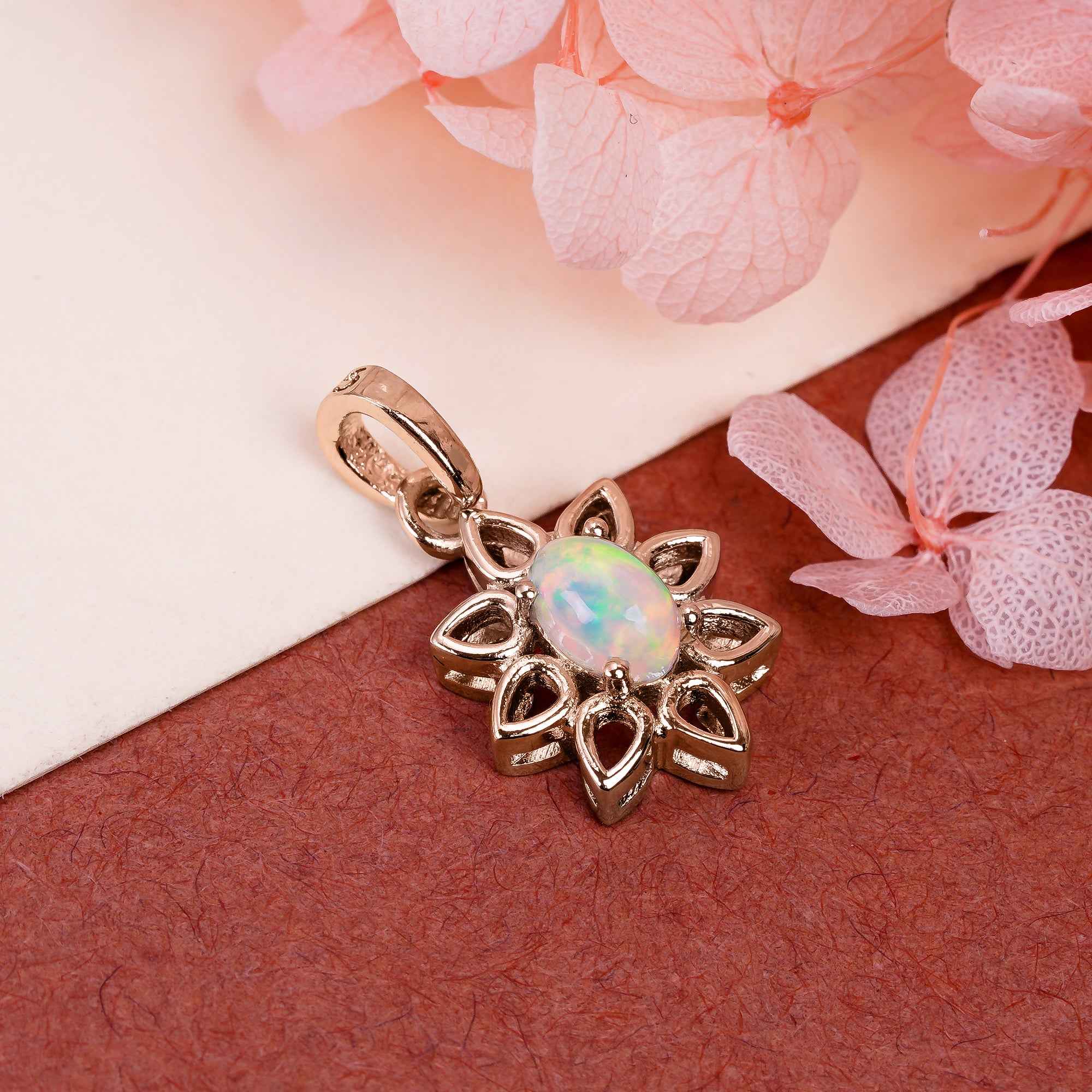 Opal Voyager Amulet 4x6mm Oval Cabochon 925 Silver Wanderlust Collection Adventure Inspired Charm