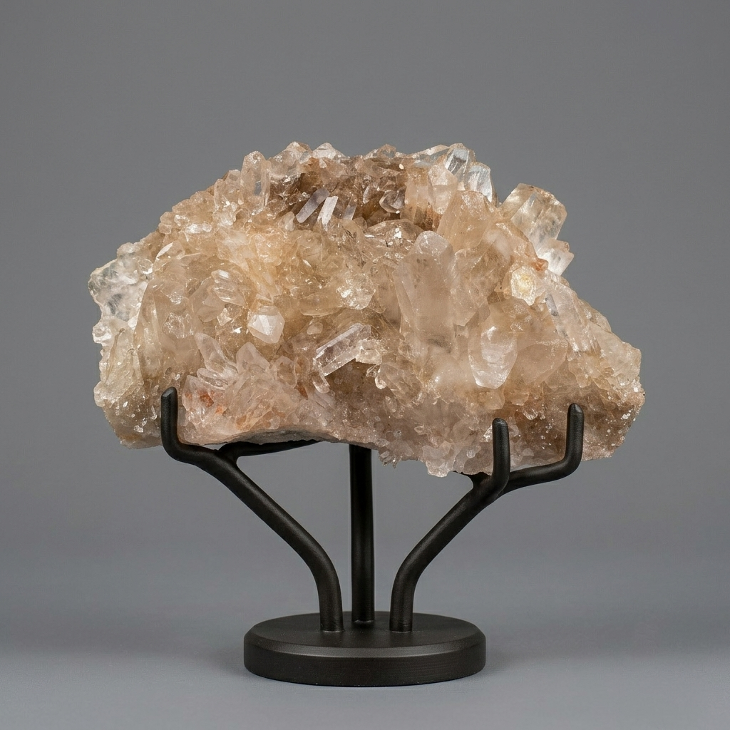 Pink Himalayan Quartz Crystal Cluster Energy Healing Natural Display Stone