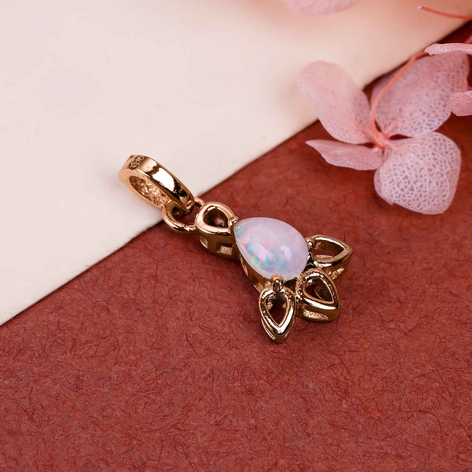 Opal Pendant 6x4mm Oval Cabochon 925 Silver Coastal Collection Everyday Fashion Accessory