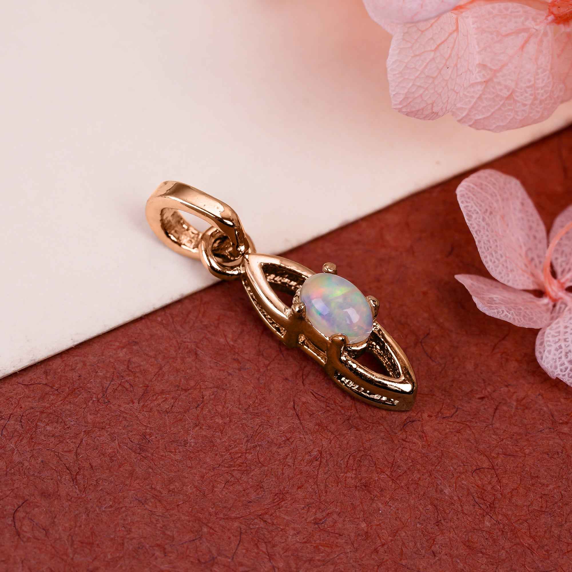 Opal Oval Pendant 3x5mm Gem Cabochon 925 Sterling Silver Color Flash Jewelry for Her