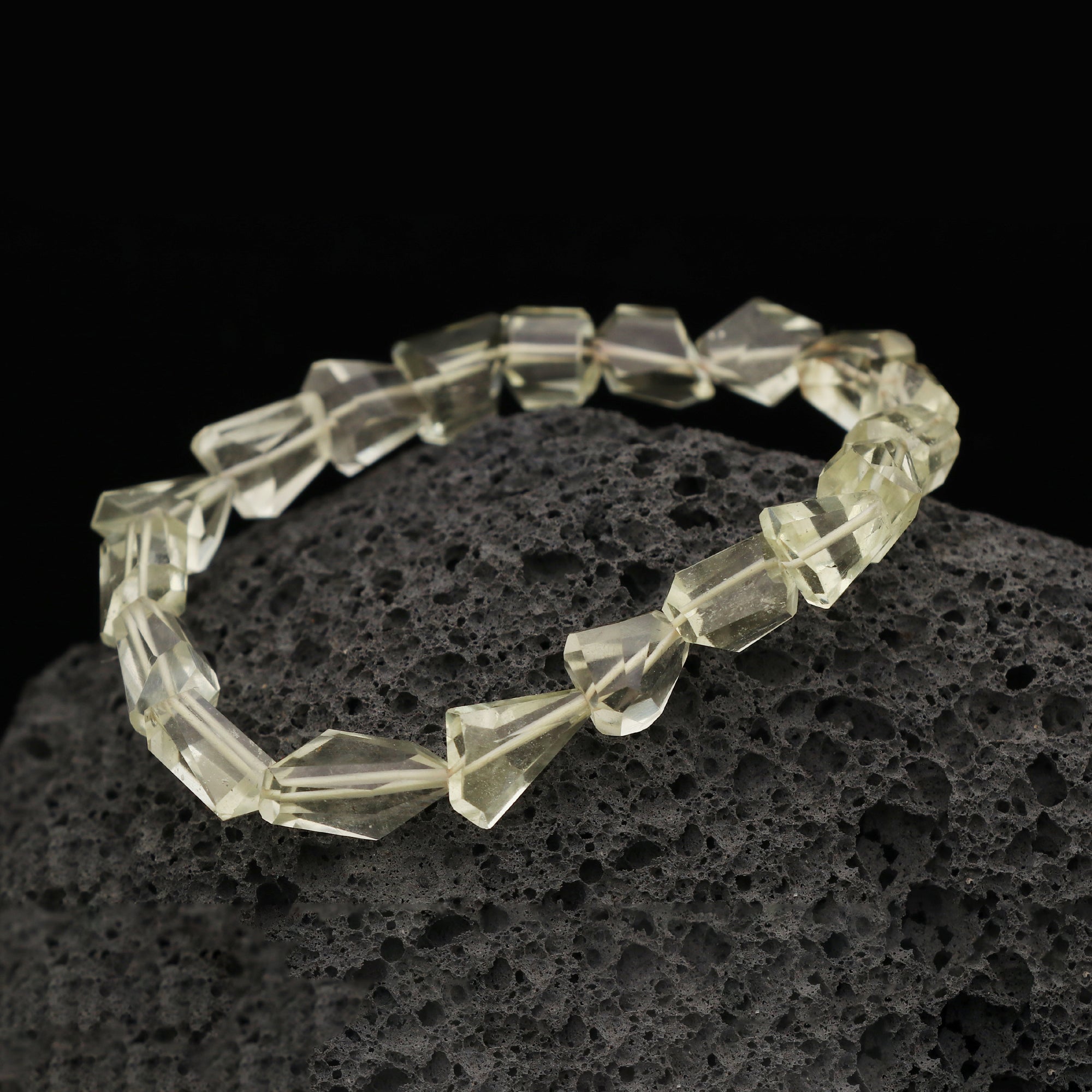Faceted Desert Libyan Glass 52Ct Fancy Cut Natural Tektite Gemstone