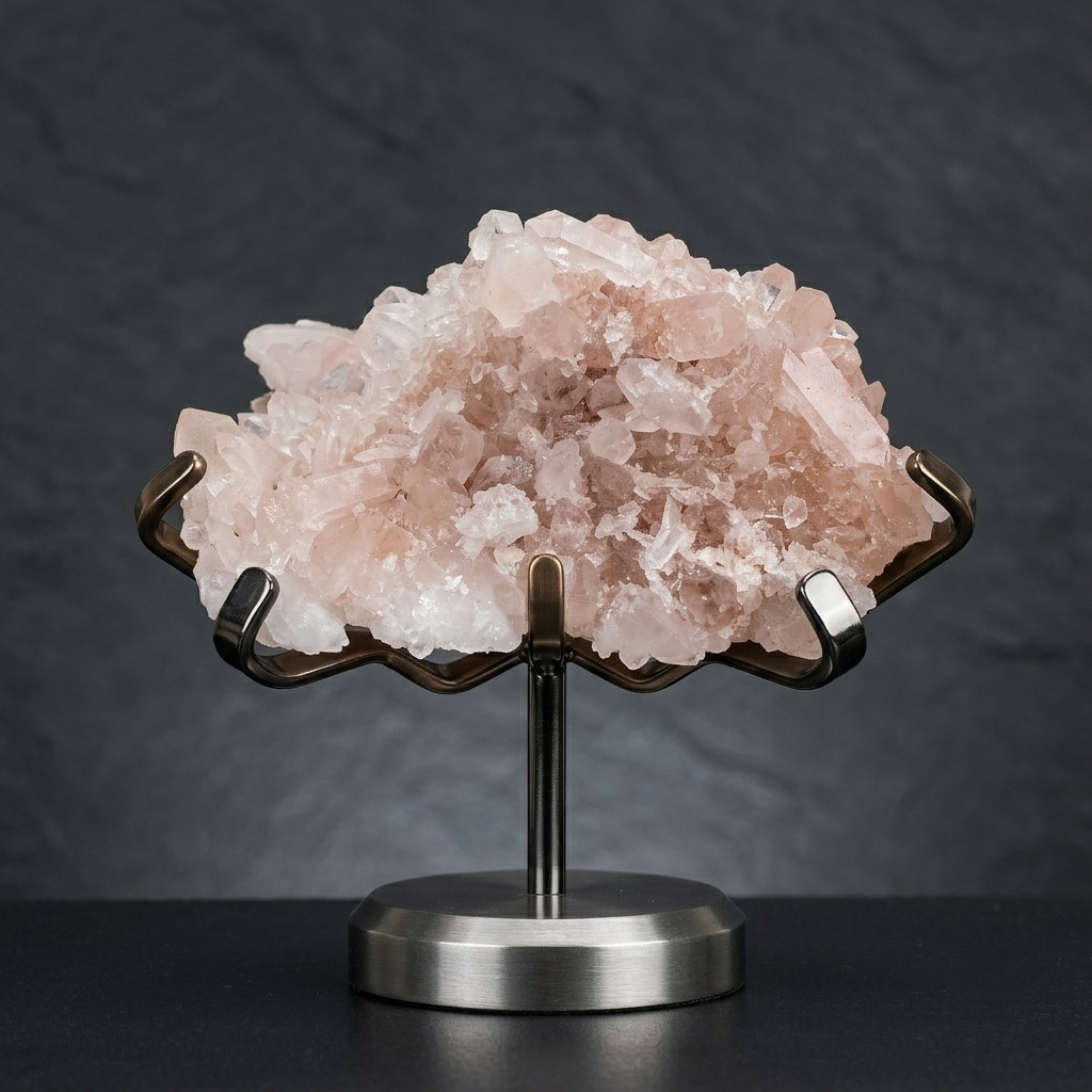 Pink Himalayan Quartz Crystal Cluster Gift Display Healing Natural Stone