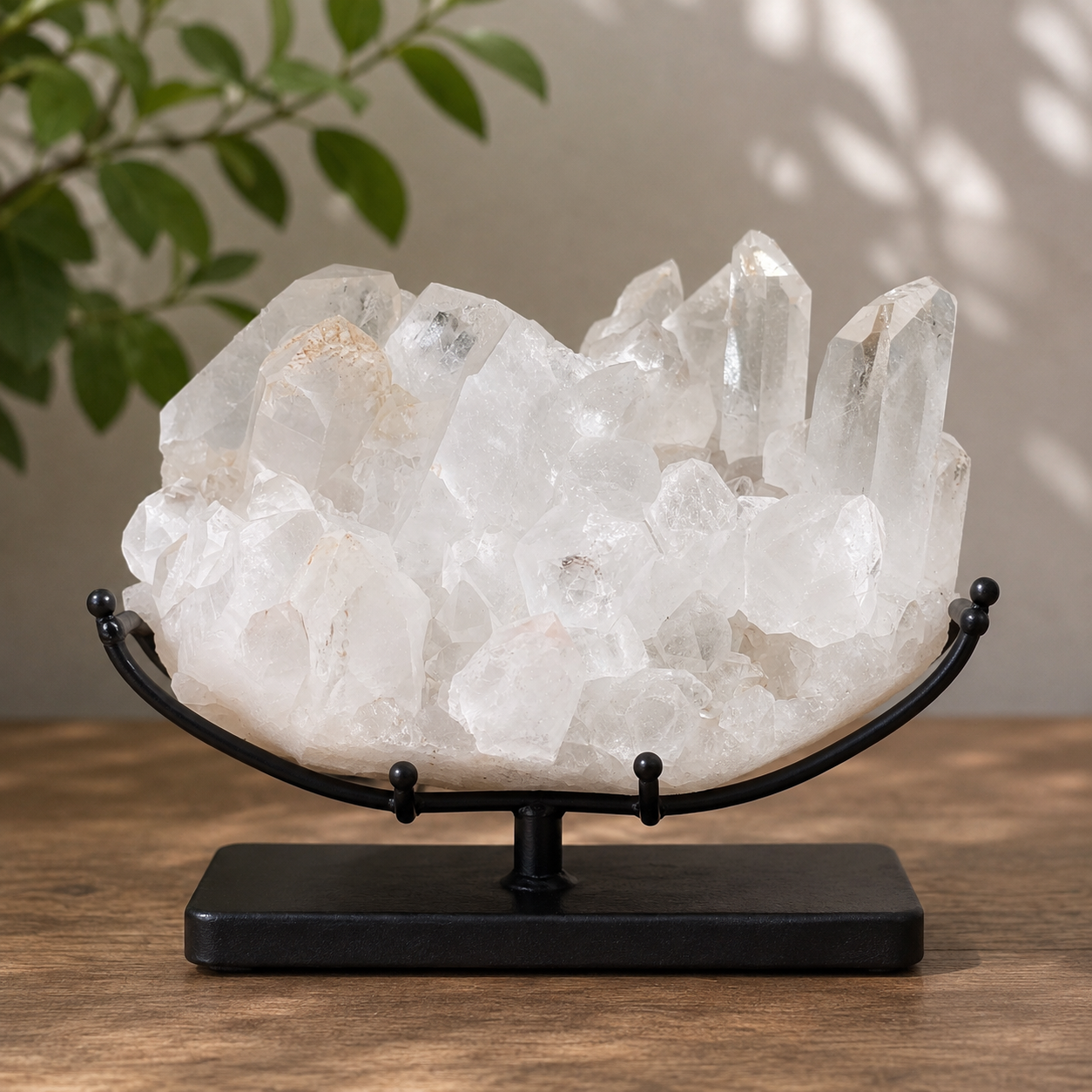 White Quartz Crystal Cluster Raw Himalayan Healing Energy Display Stone
