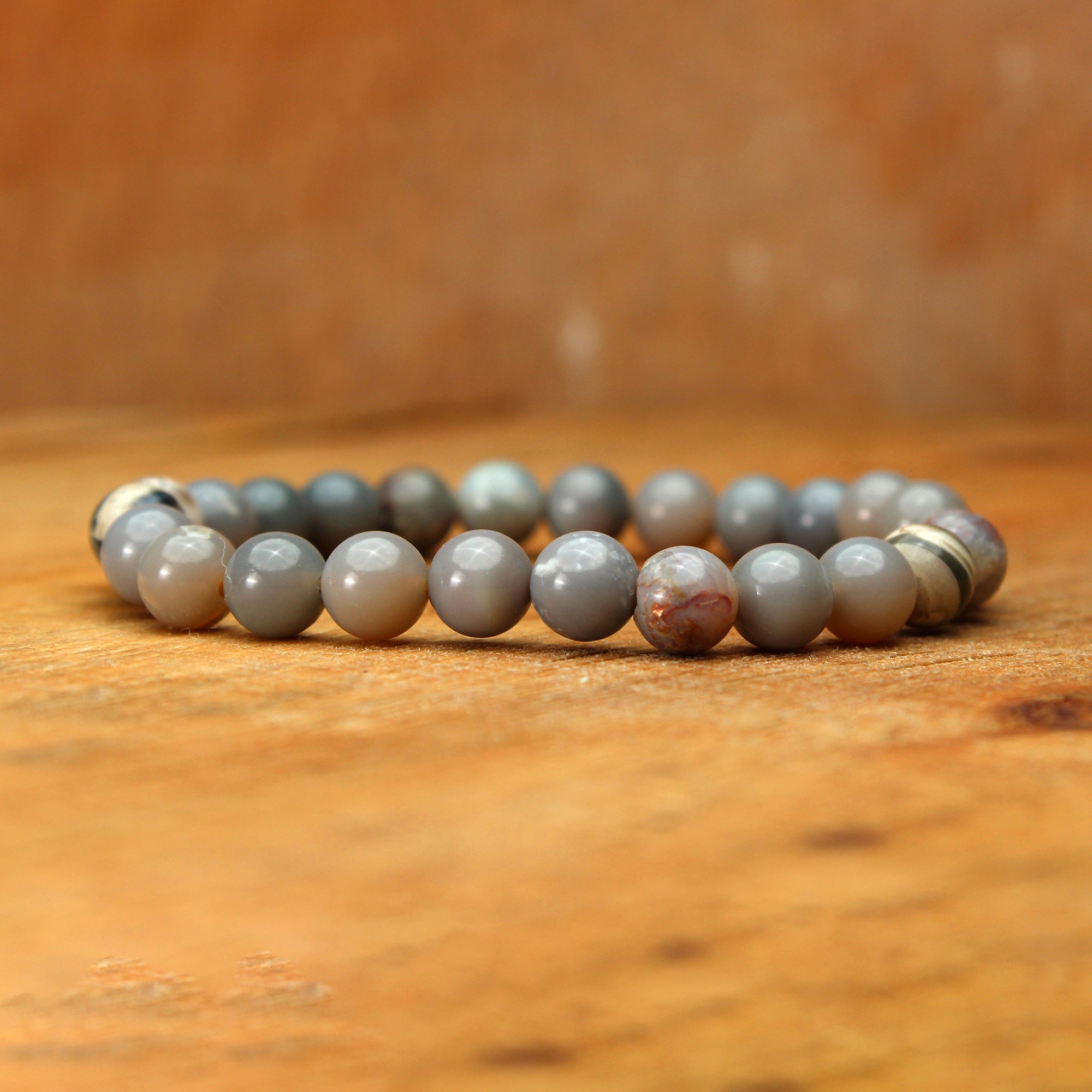 Handmade Australian Opal Bracelet Round Beaded October Birthstone Jewelry 70 Ct