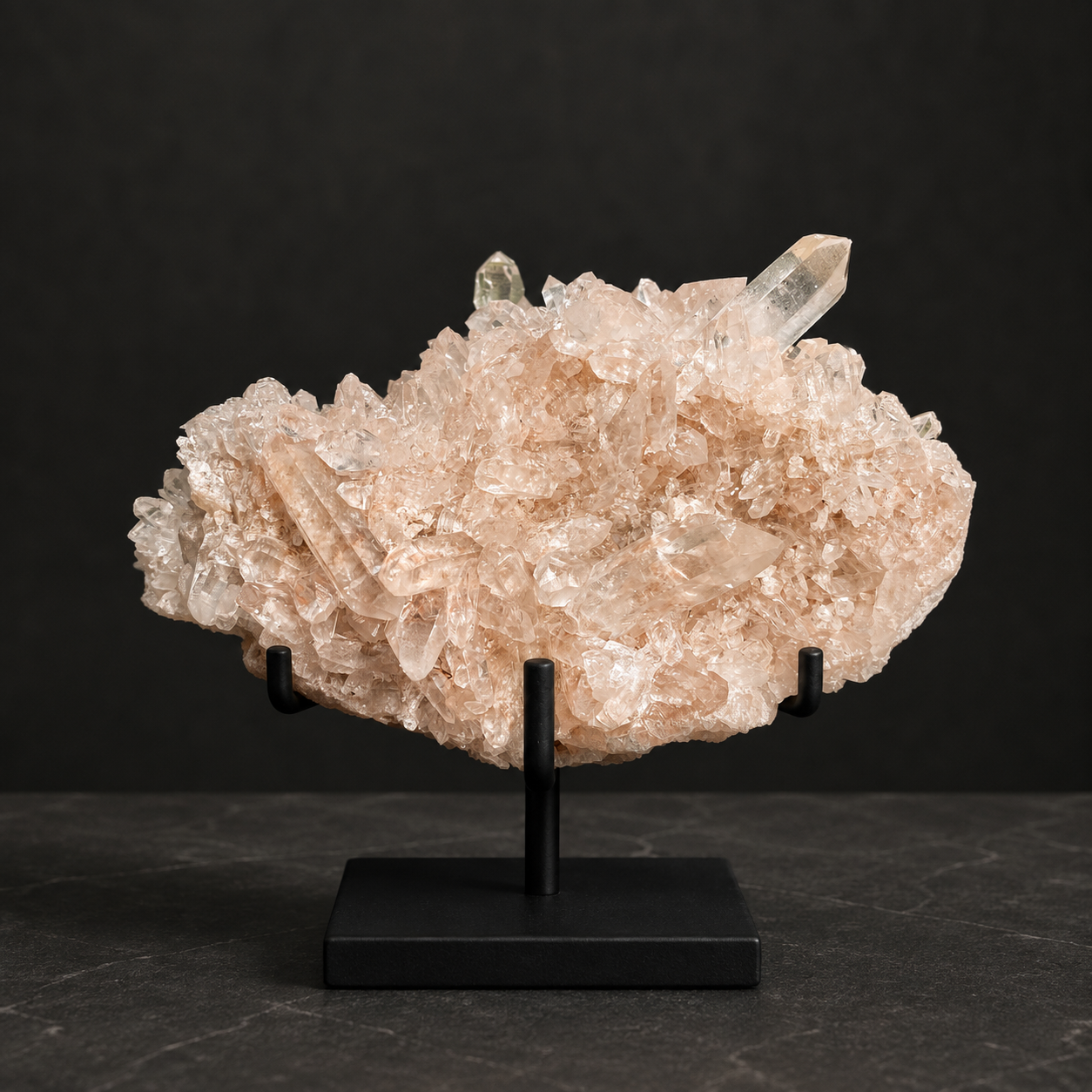 Natural Himalayan Pink Quartz Cluster 1025g