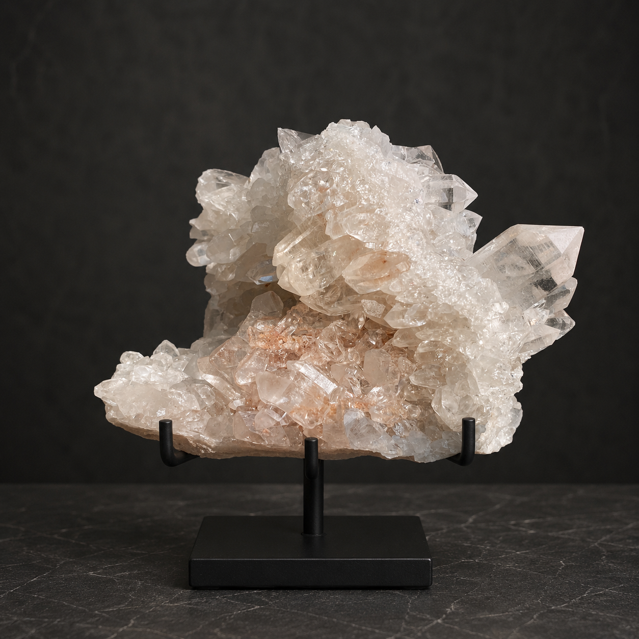 White Quartz Crystal Cluster Himalayan Energy Healing Natural Display Stone