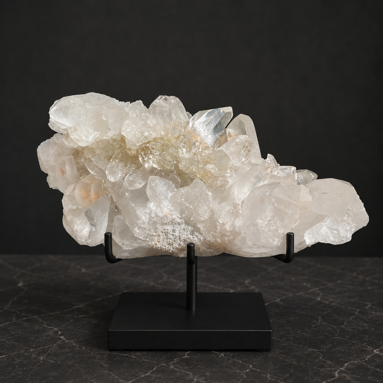Pink Samadhi Quartz Crystal Cluster Healing Natural Energy Himalayan Display