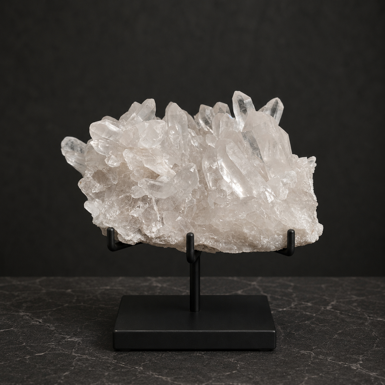 Natural Himalayan White Quartz Cluster 1695g