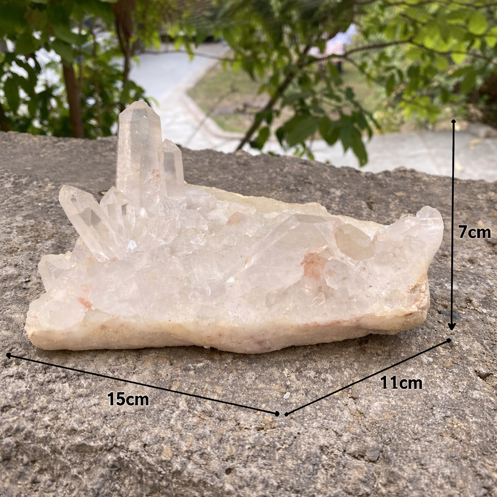 Natural Himalayan White Quartz Cluster 960g Healing Crystal