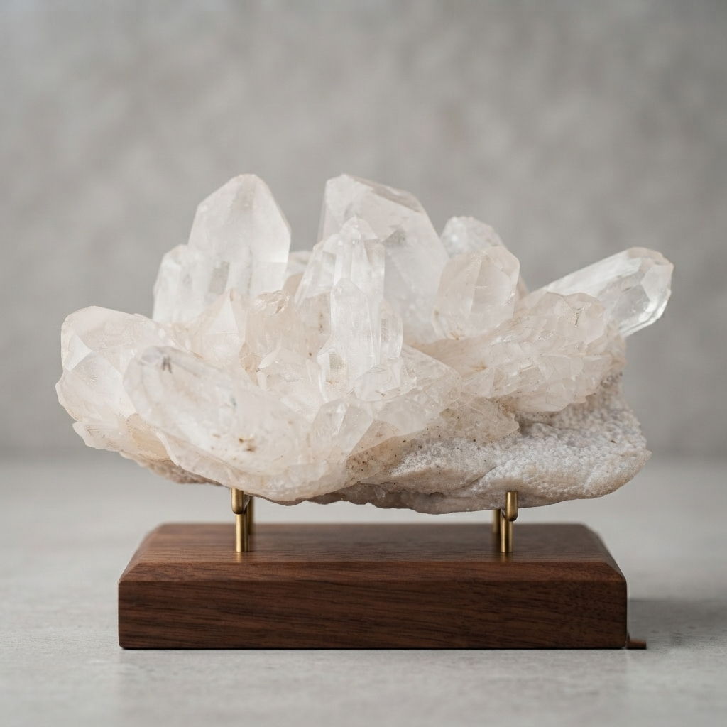 White Quartz Crystal Cluster Raw Himalayan Healing Energy Natural Display Piece
