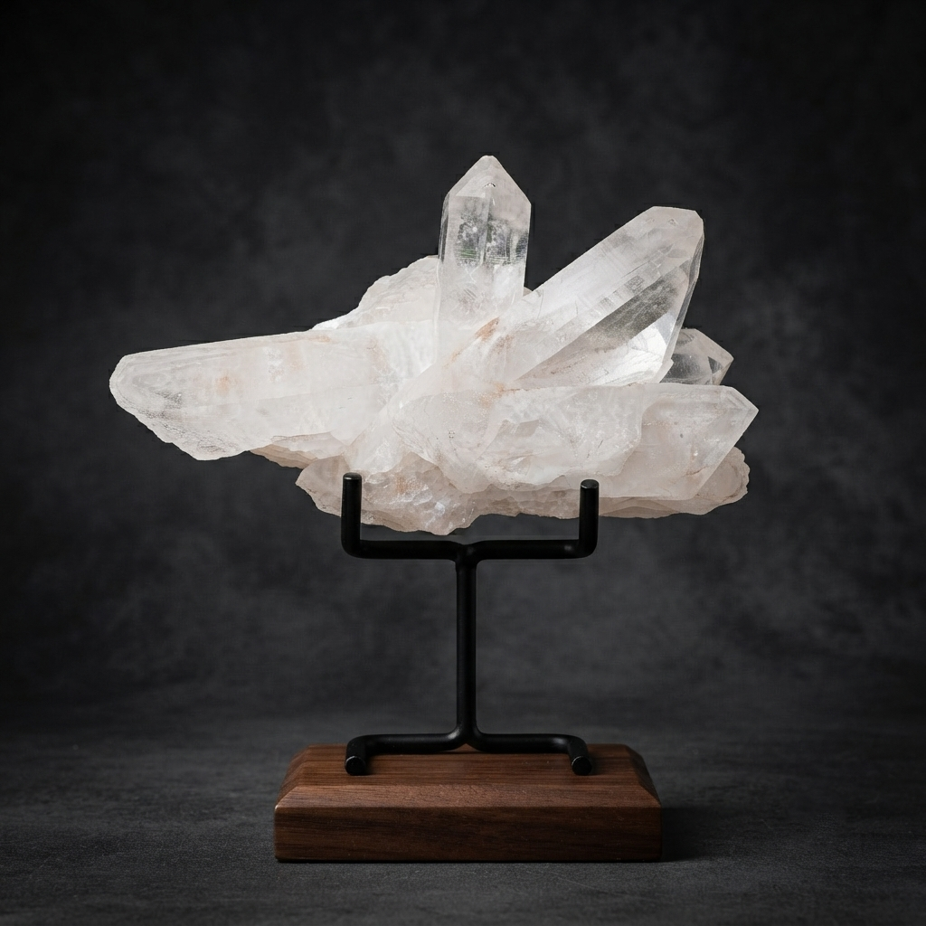 Pink Himalayan Quartz Crystal Cluster Energy Healing Display Natural Stone