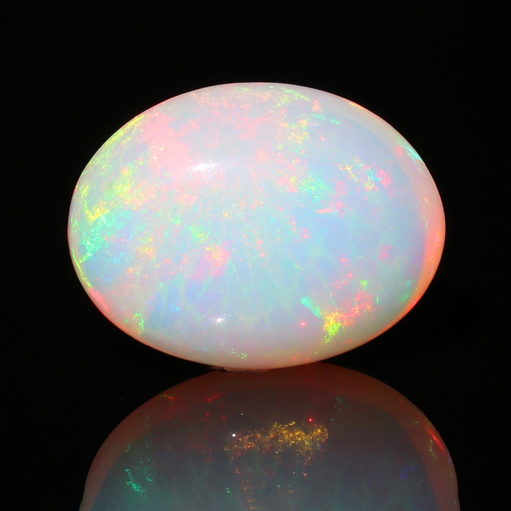 Welo Opal Cabochon: Ethiopian Honeycomb Gemstone, 17x23mm