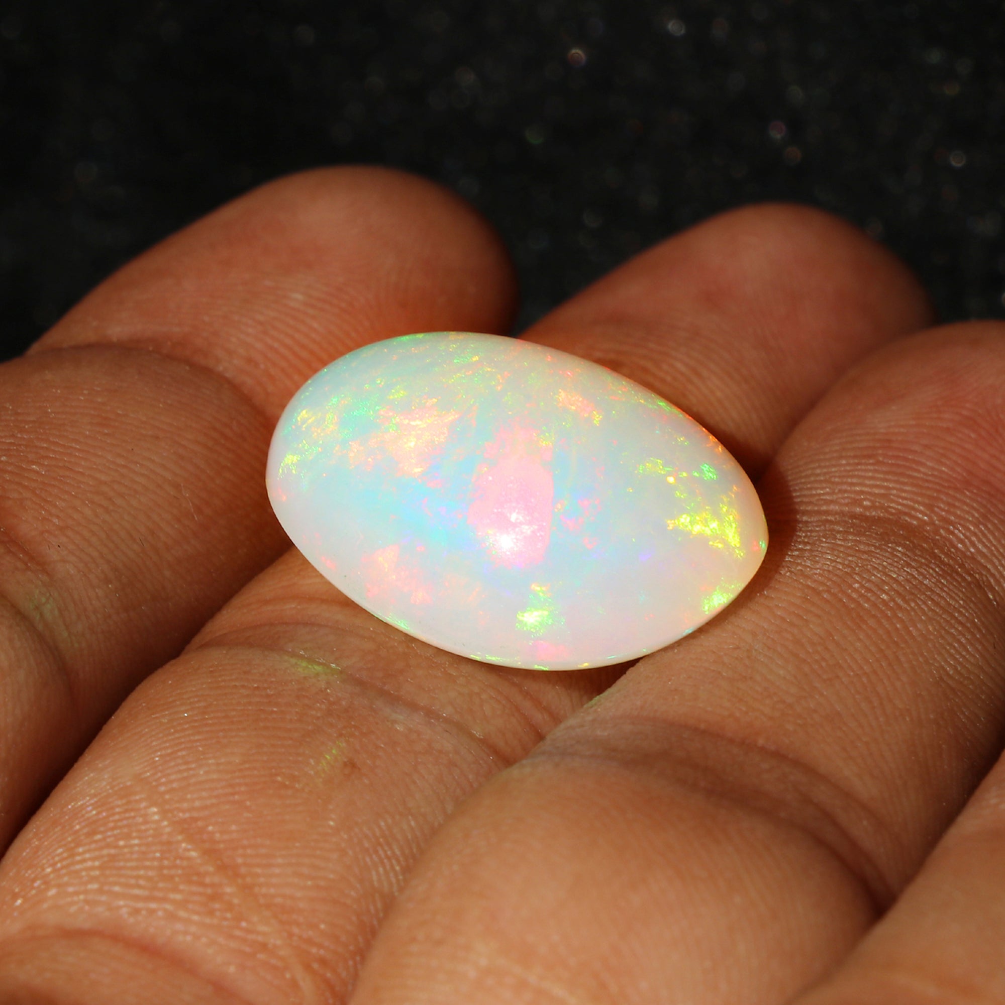 Welo Opal Cabochon: Ethiopian Honeycomb Gemstone, 17x23mm