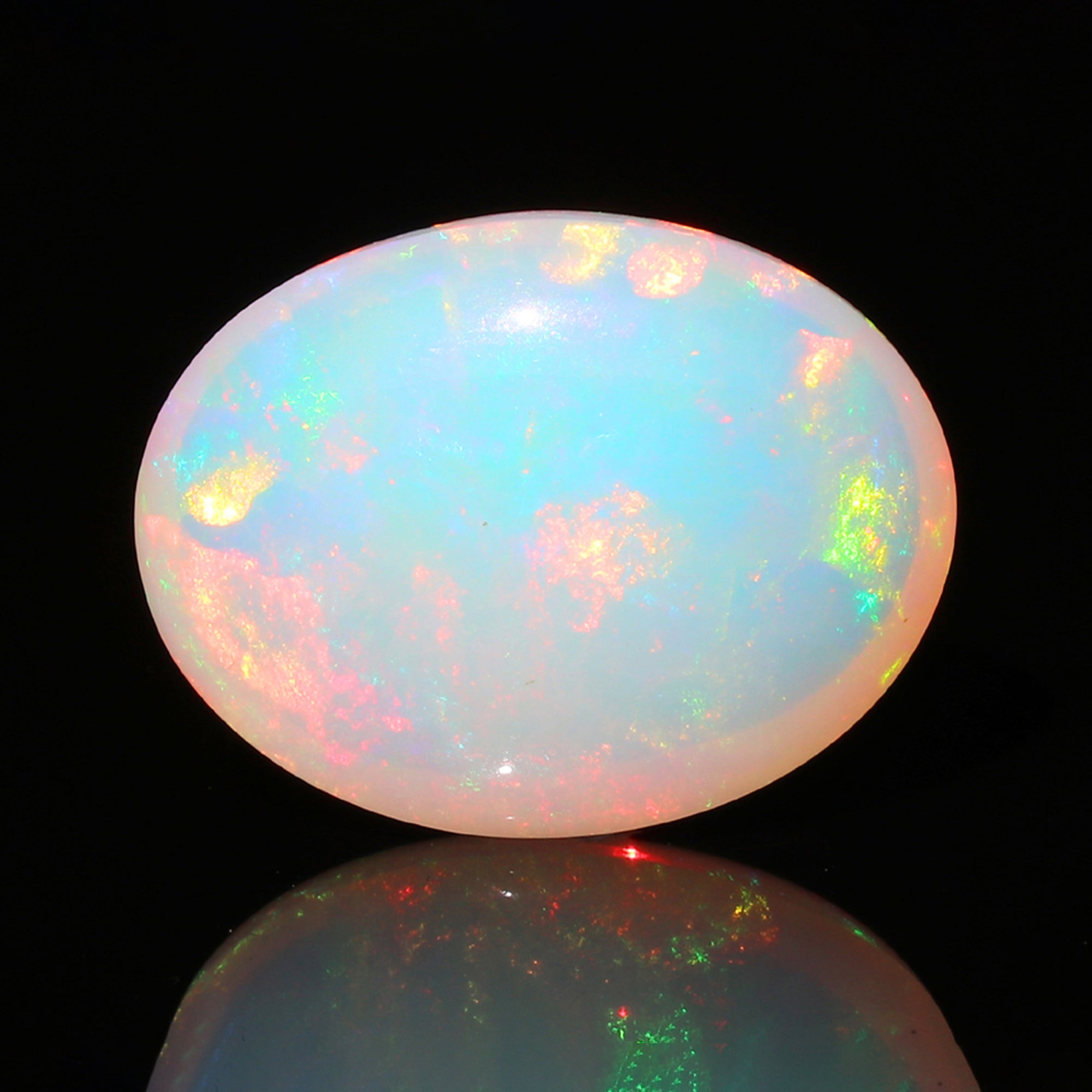Welo Opal Cabochon: Ethiopian Honeycomb Gemstone, 17x23mm