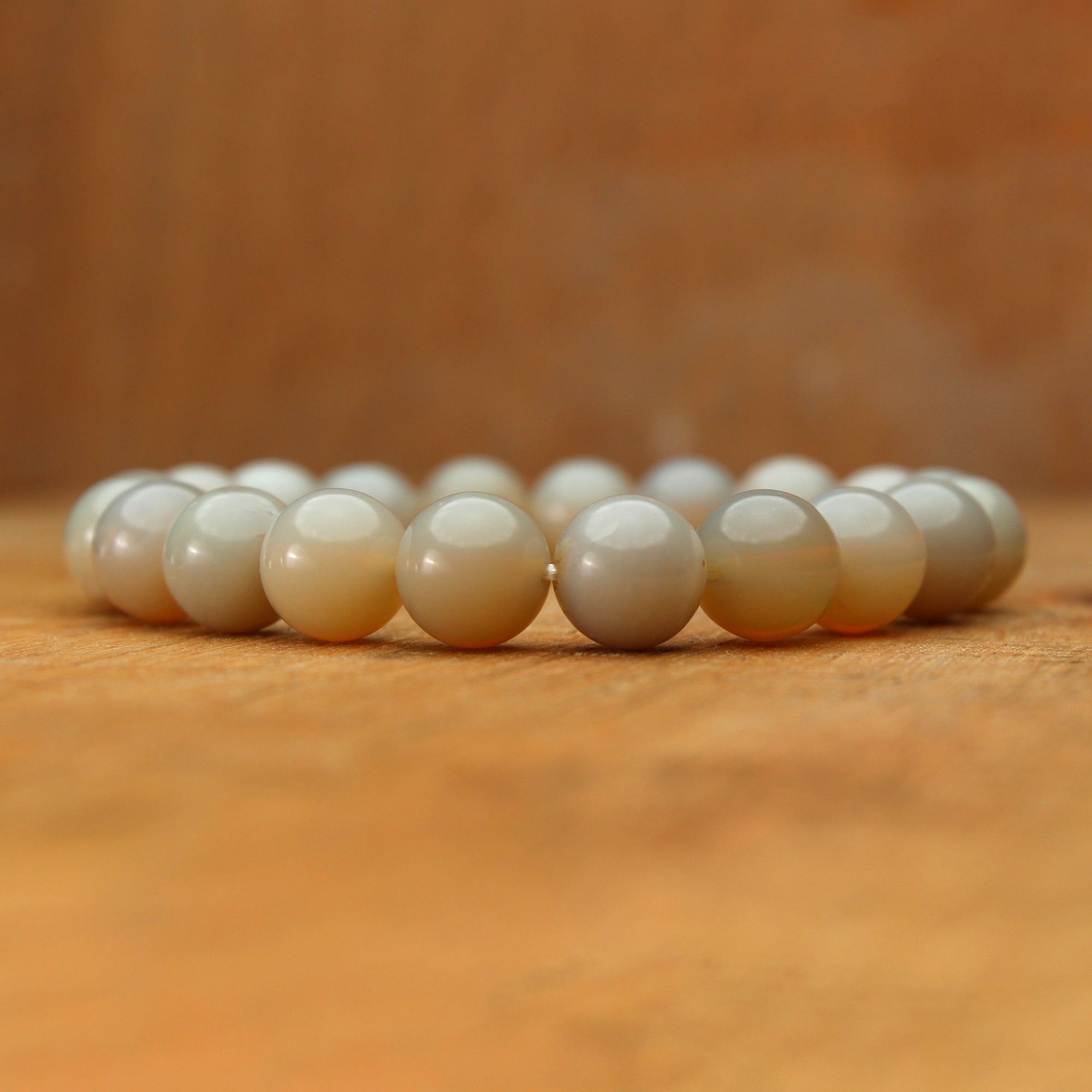 Natural Australian Opal Round Bead Bracelet Handmade Gemstone Jewelry 101 Ct