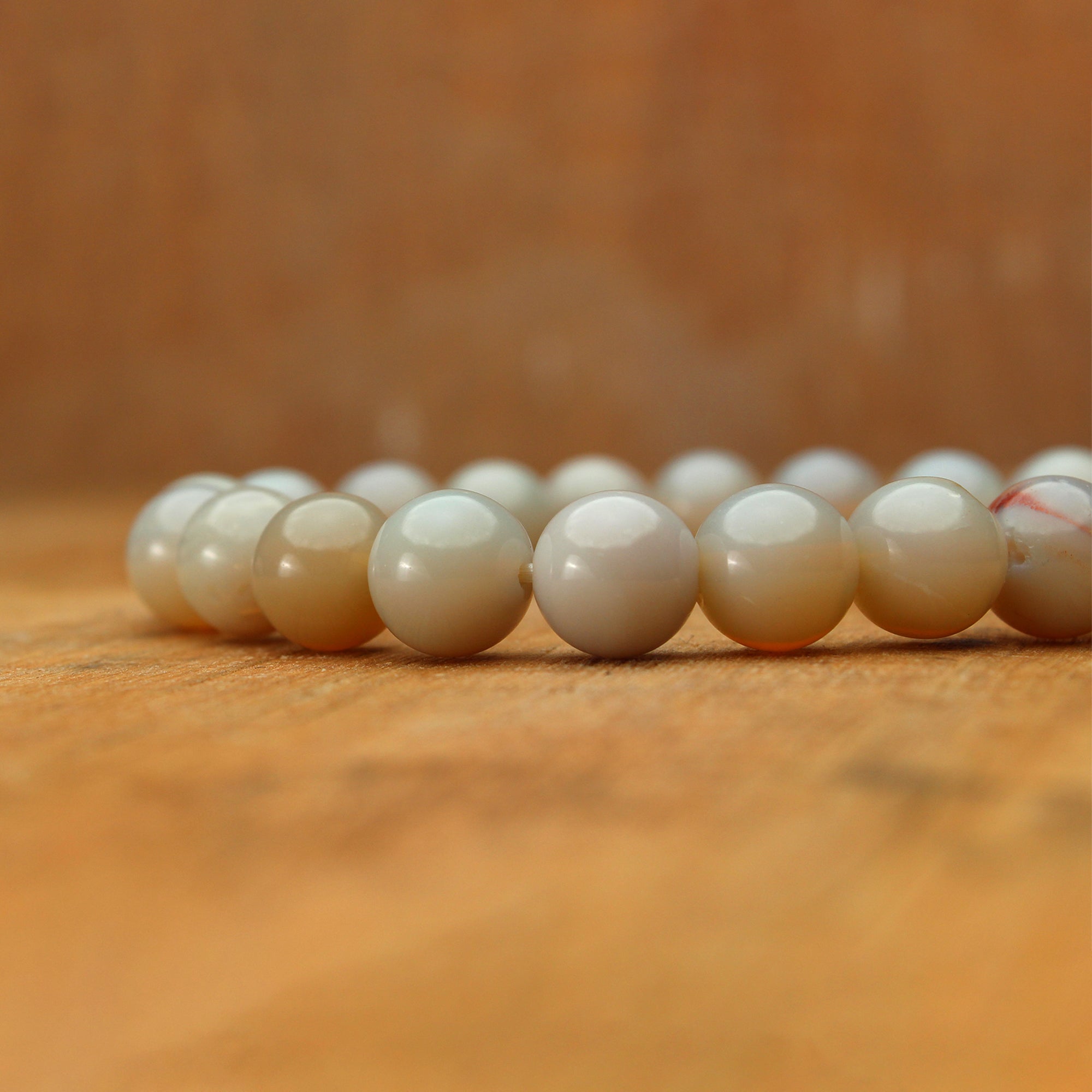 Australian Opal Round Bead Bracelet Natural Gemstone Jewelry 102 Ct